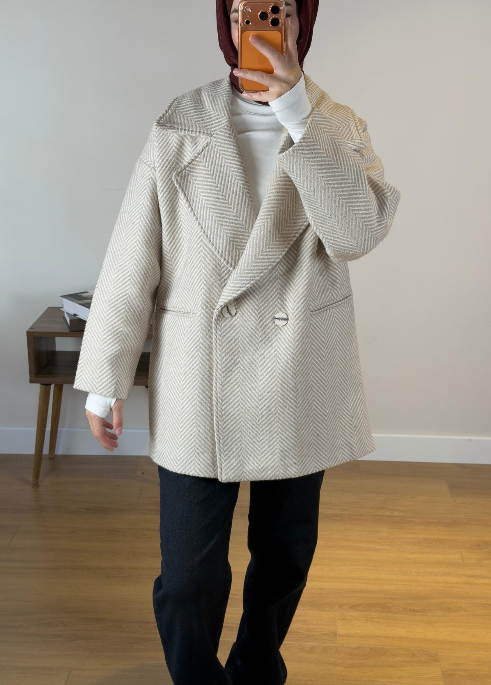 Balıksırtı Kaban Bej