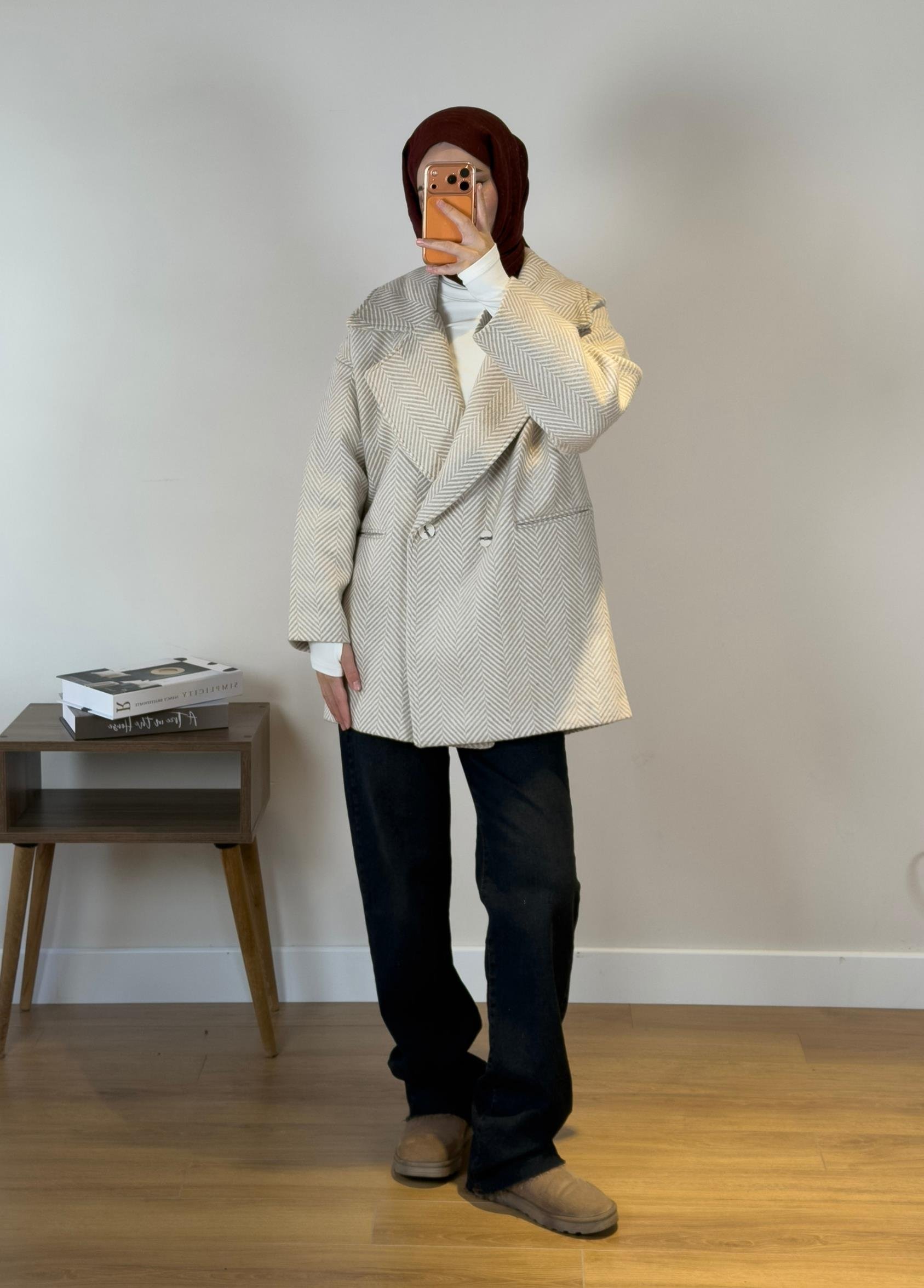 Balıksırtı Kaban Bej