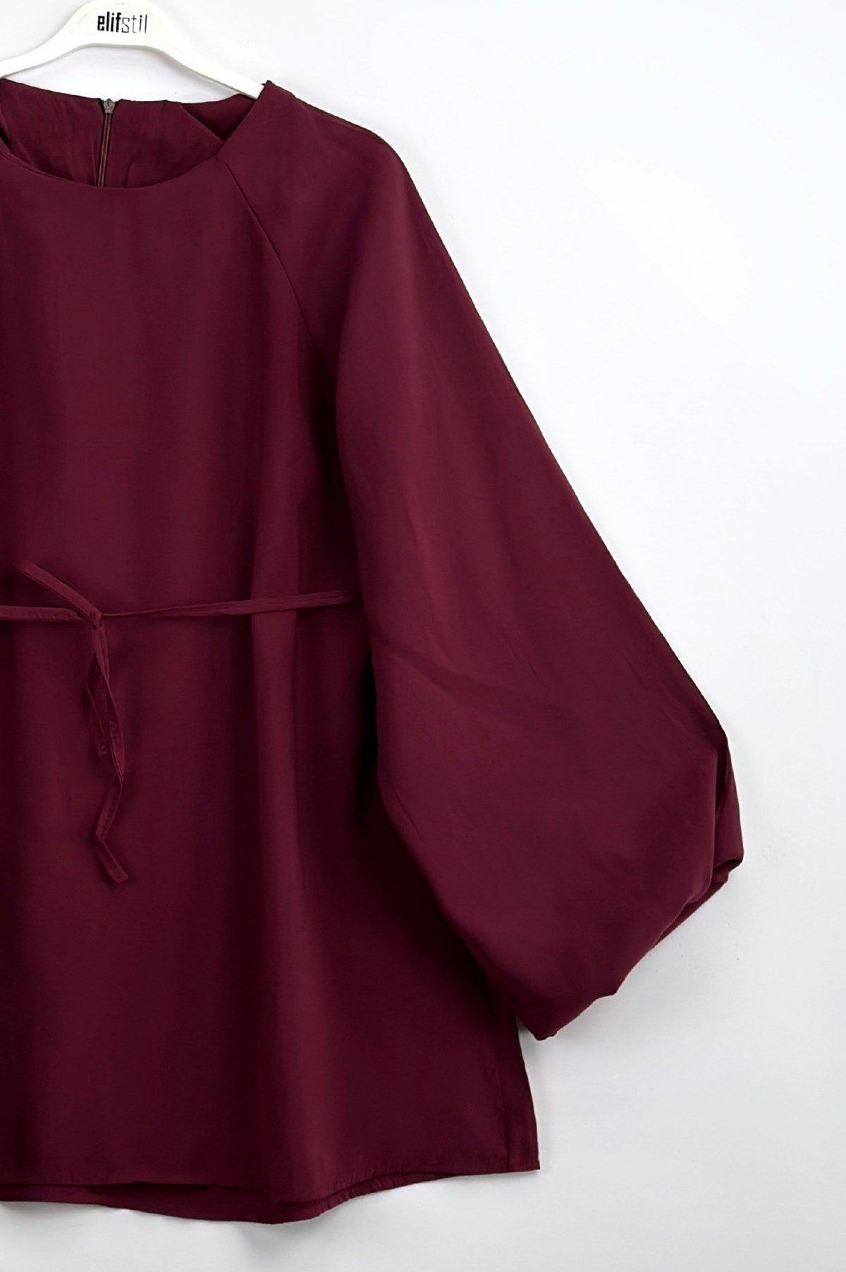 Balon Kol Tunik Bordo  