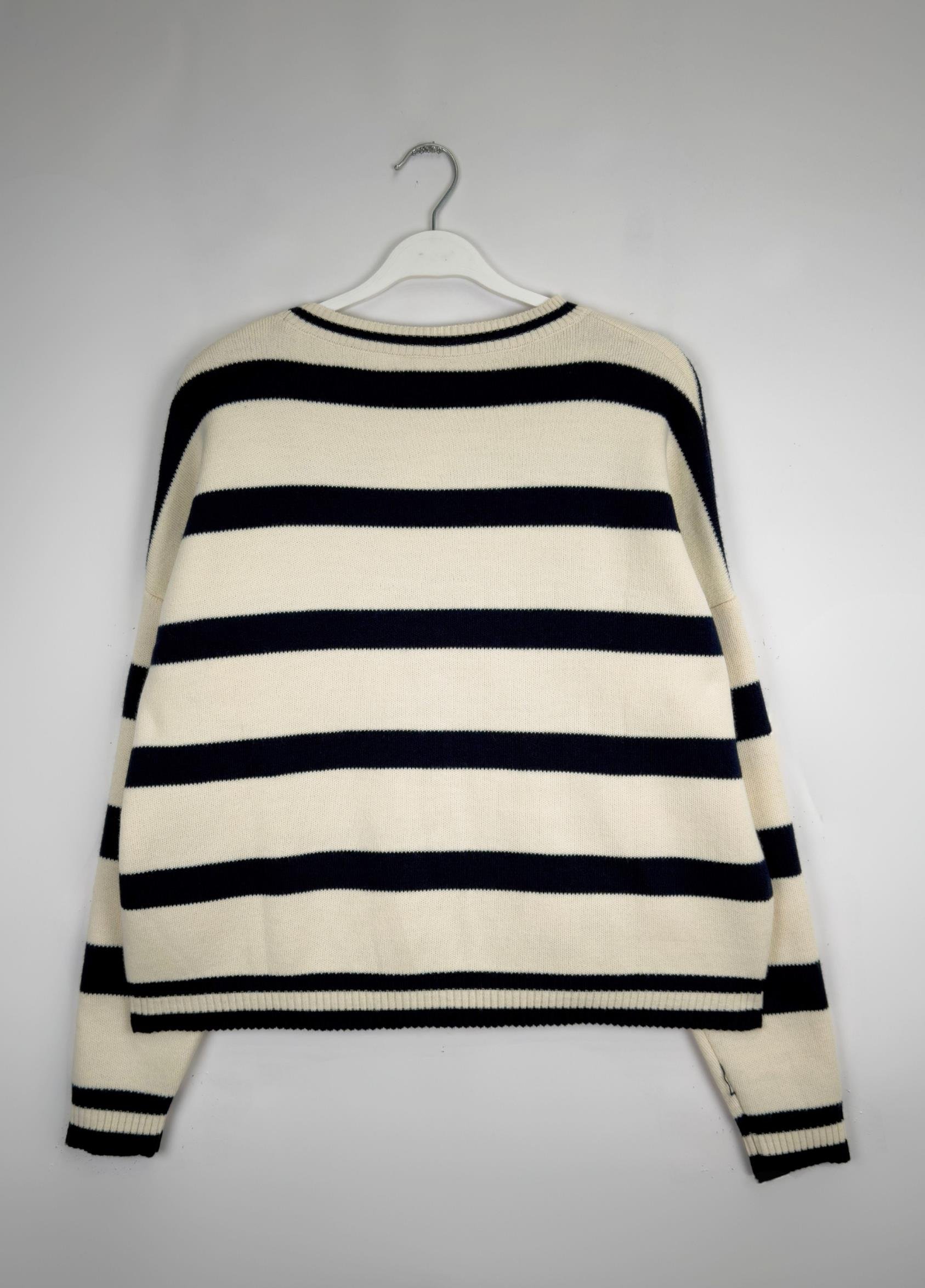 Basıc Triko Kazak Ekru