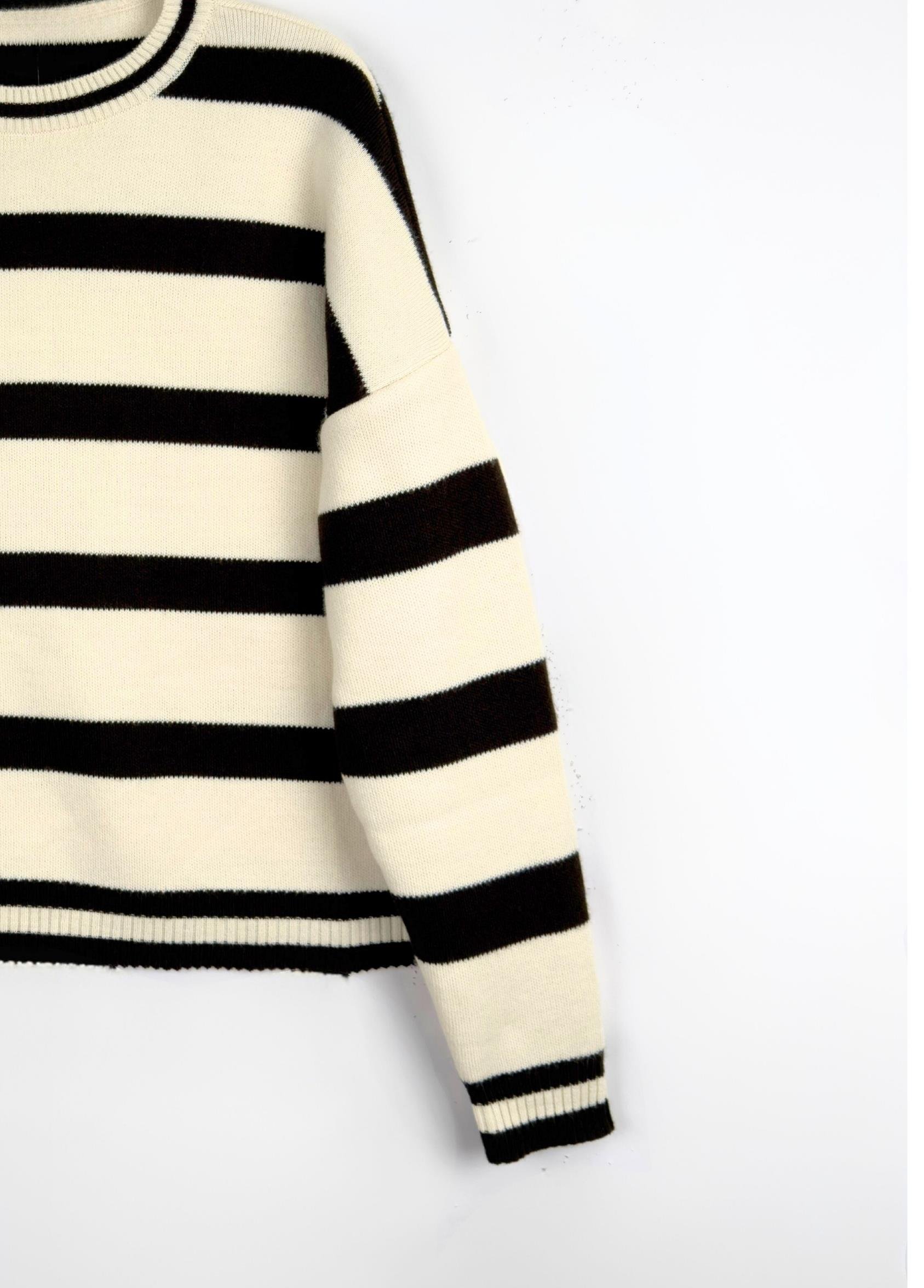 Basıc Triko Kazak Sütlü Kahve 