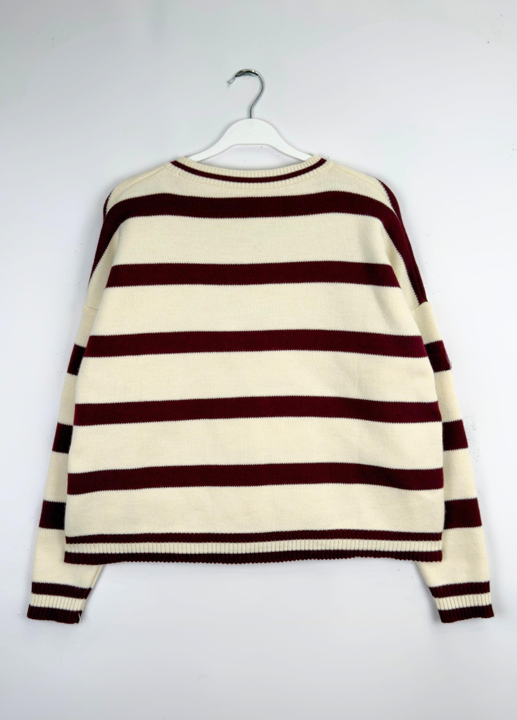 Basıc Triko Kazak Vişne Çürüğü