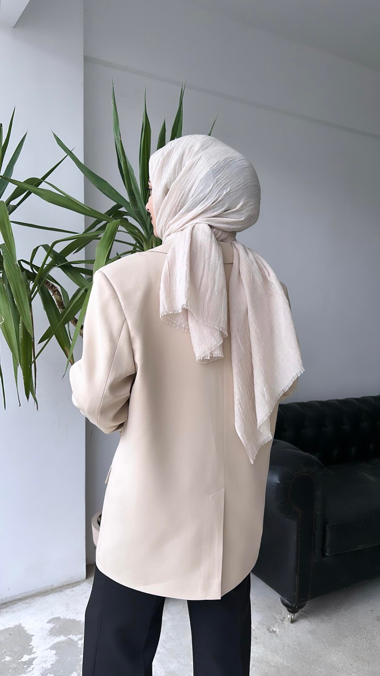 Blazer Ceket Bej