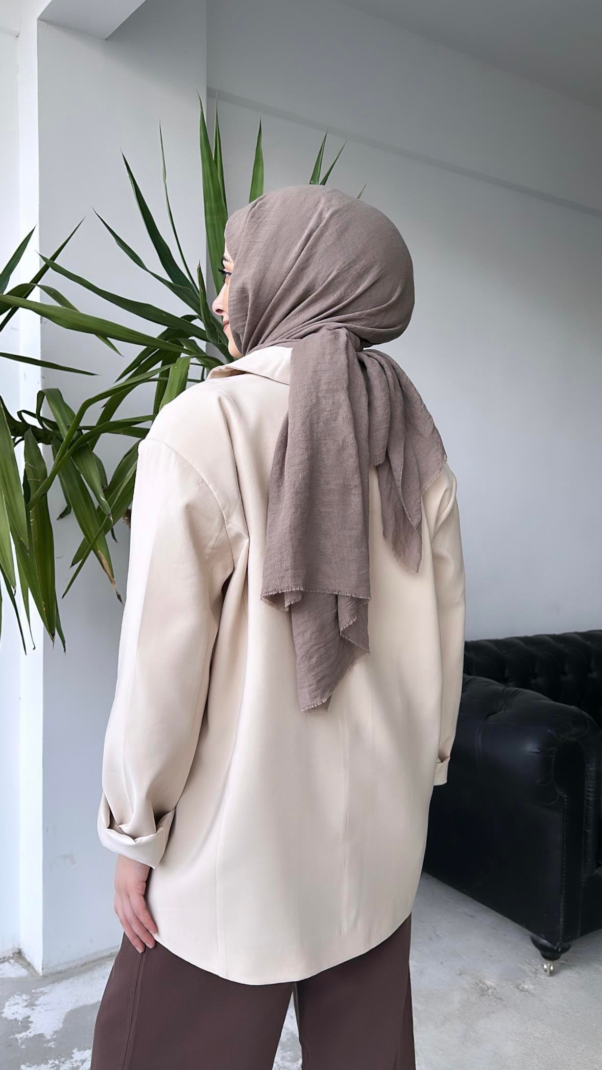 Cepli Blazer Ceket Bej