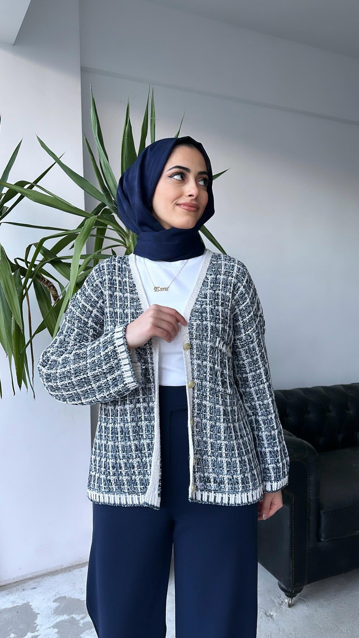 Cepli Hırka İndigo