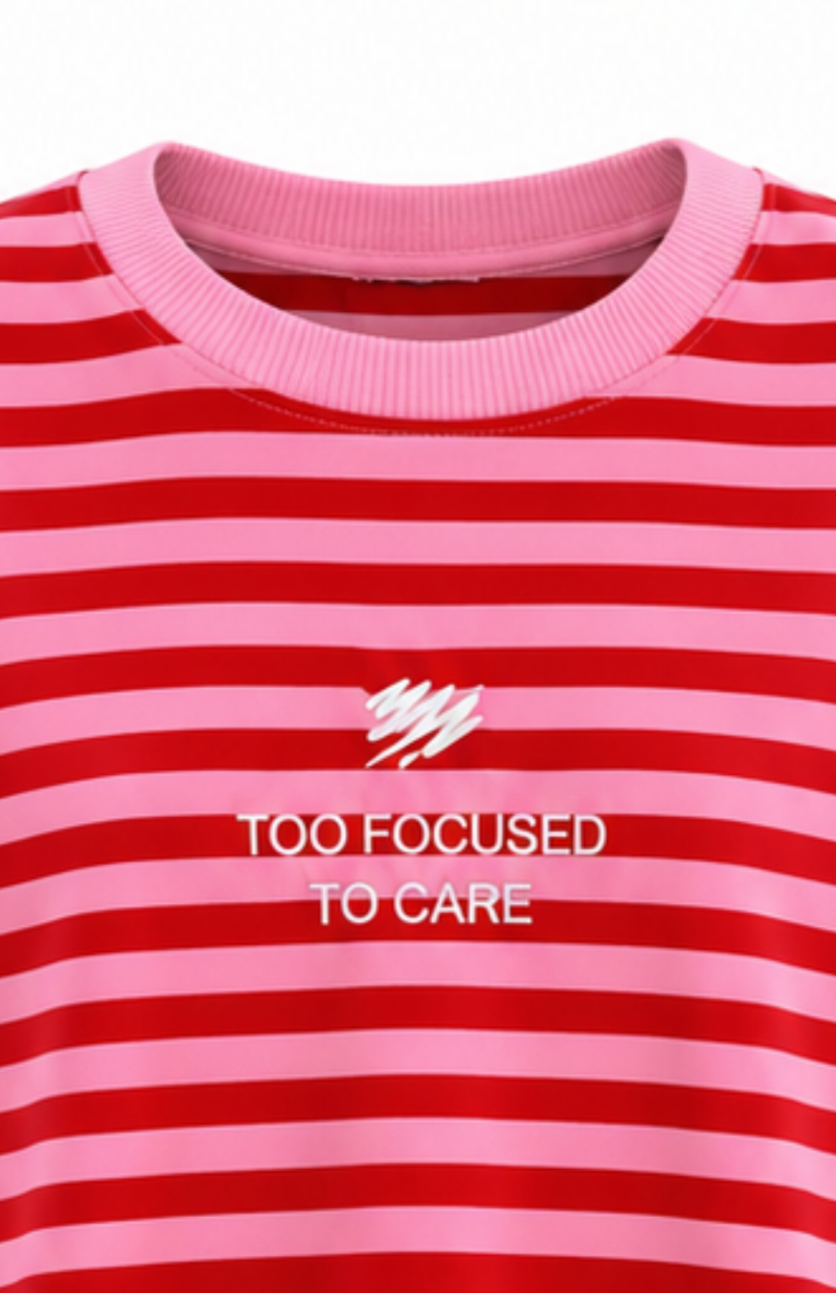 Çizgili Focs Sweat Kırmızı