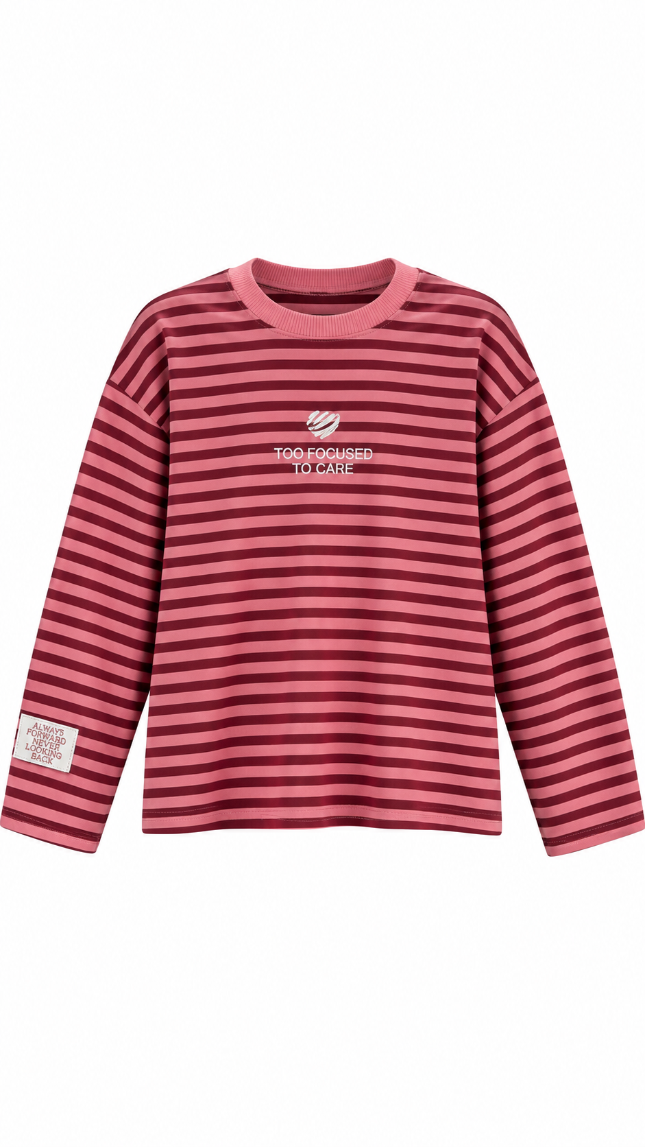 Çizgili Focs Sweat Pembe