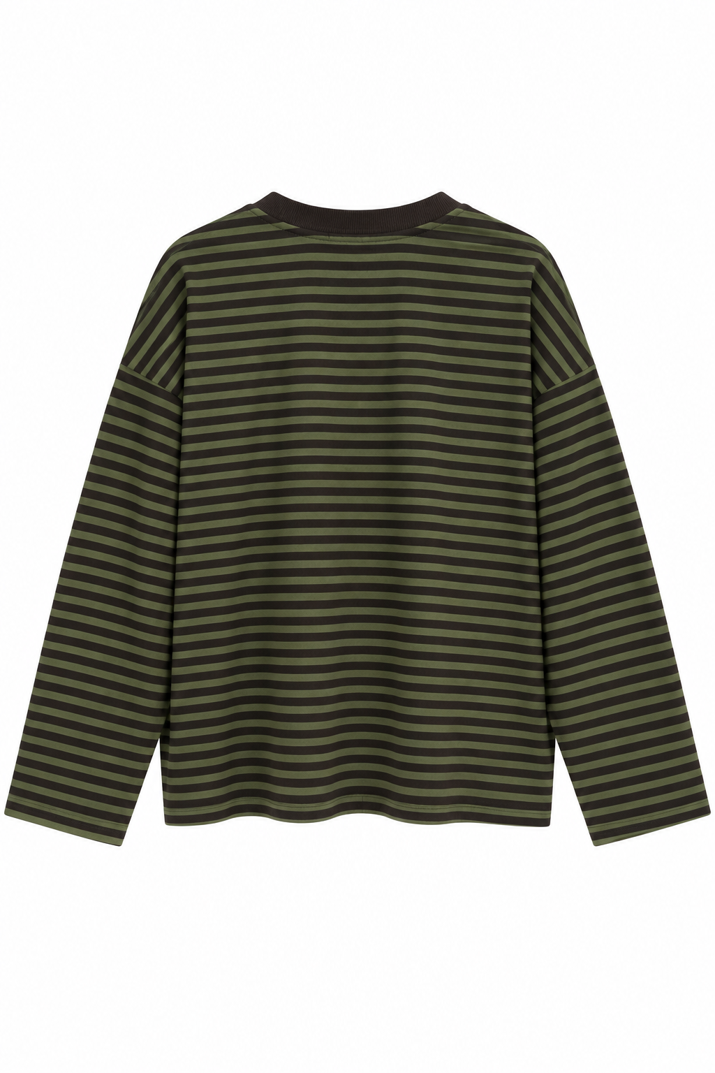 Çizgili Sweat Yeşil