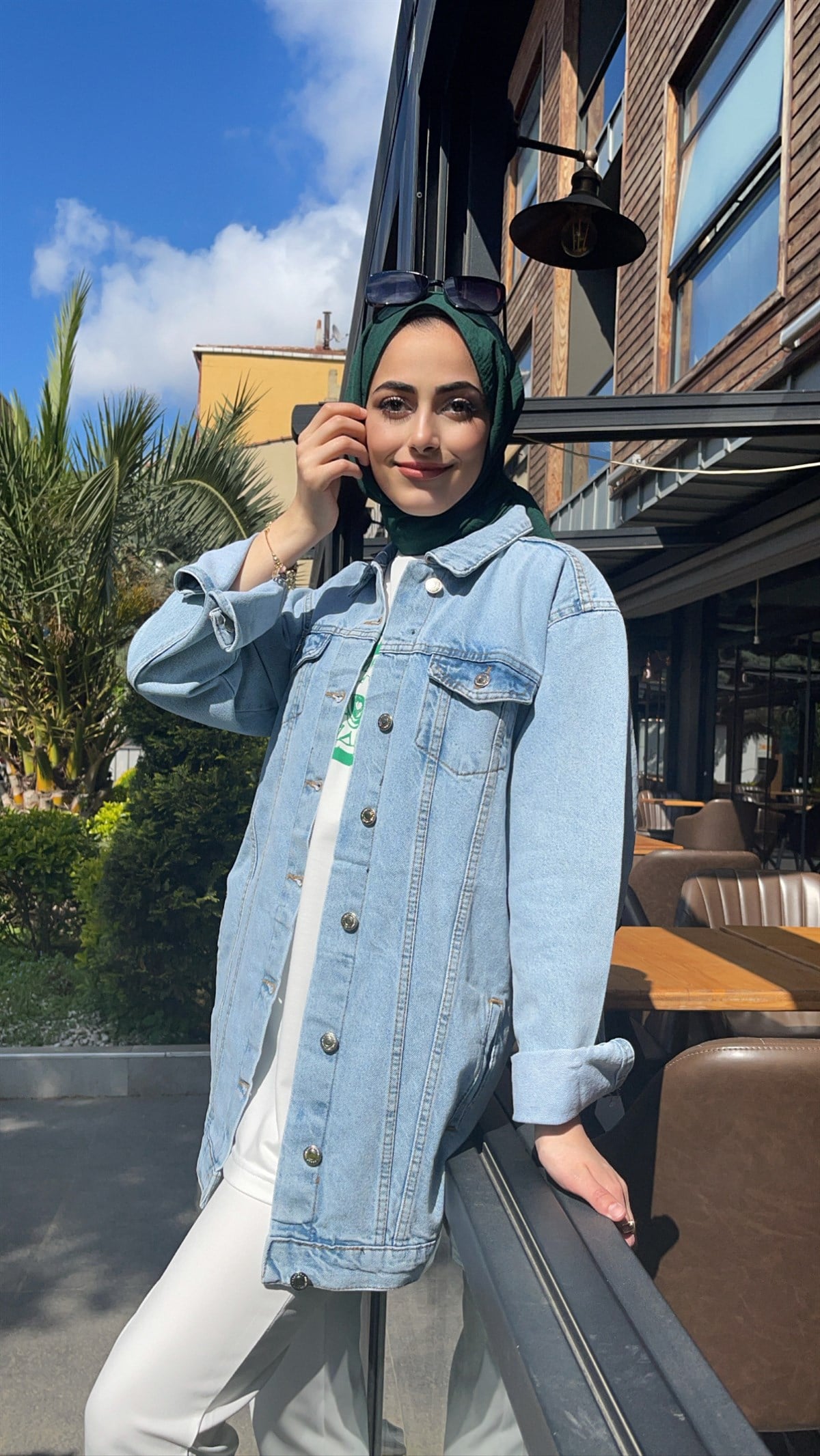Denim Basıc Kot Ceket Mavi