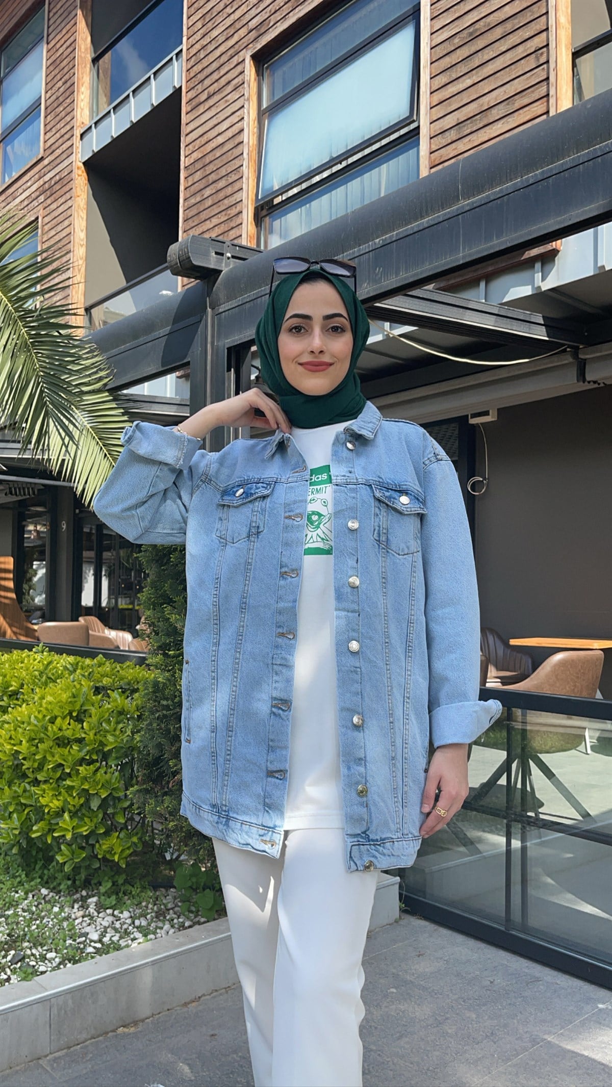 Denim Basıc Kot Ceket Mavi