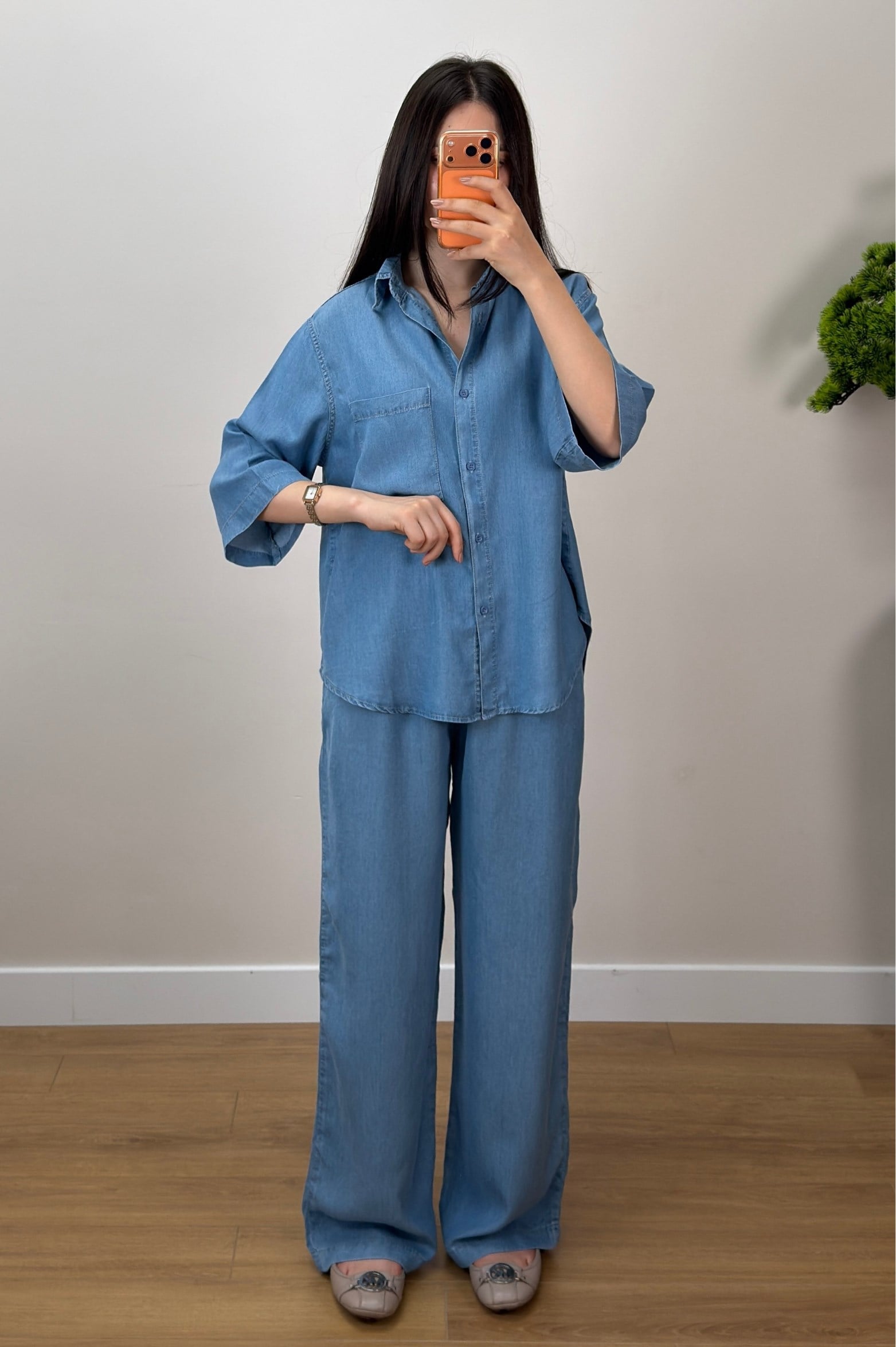 Denim Takım Açık Mavi 
