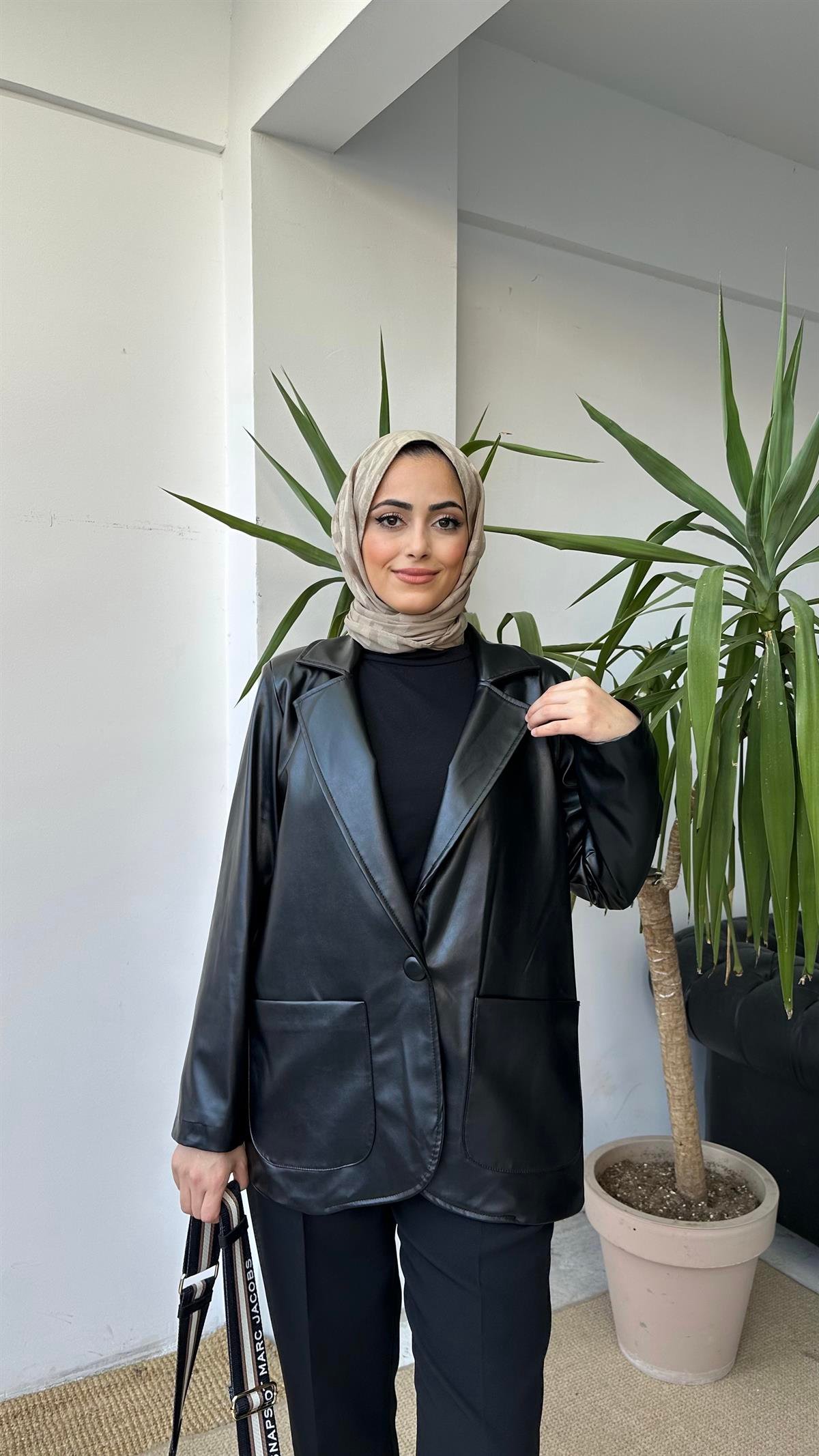 Deri Blazer Ceket
