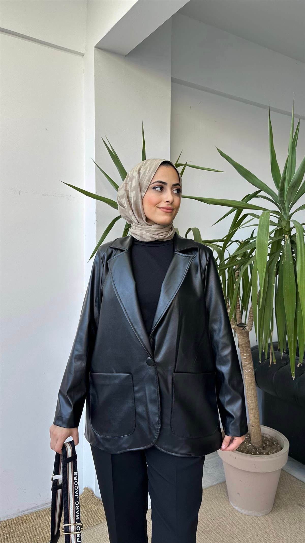 Deri Blazer Ceket
