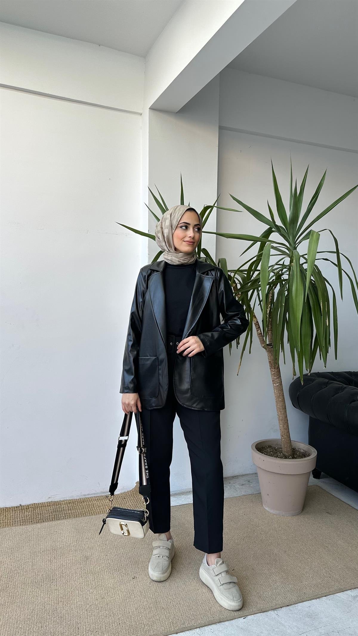 Deri Blazer Ceket