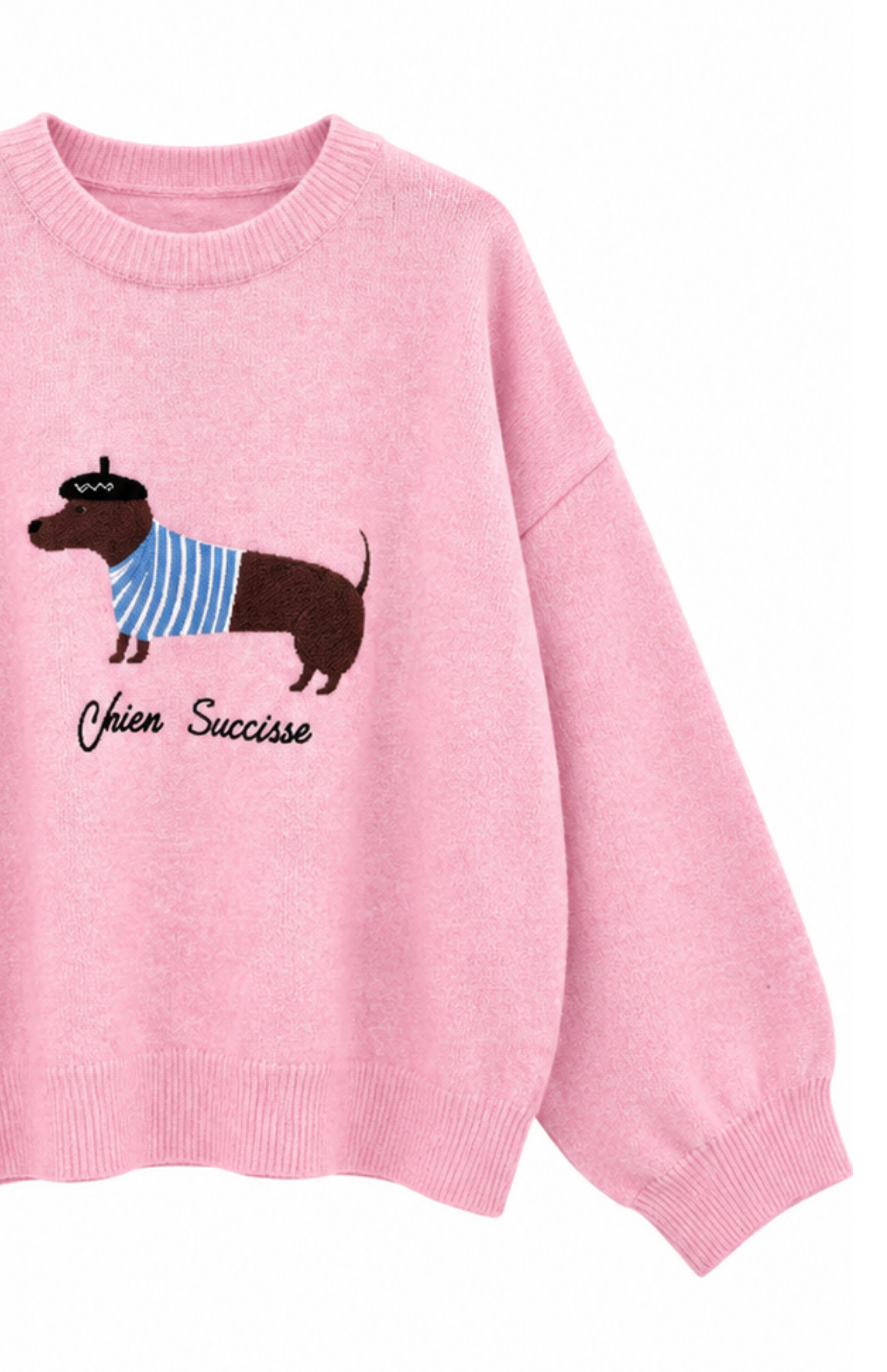 Dog Figürlü Kazak Pembe