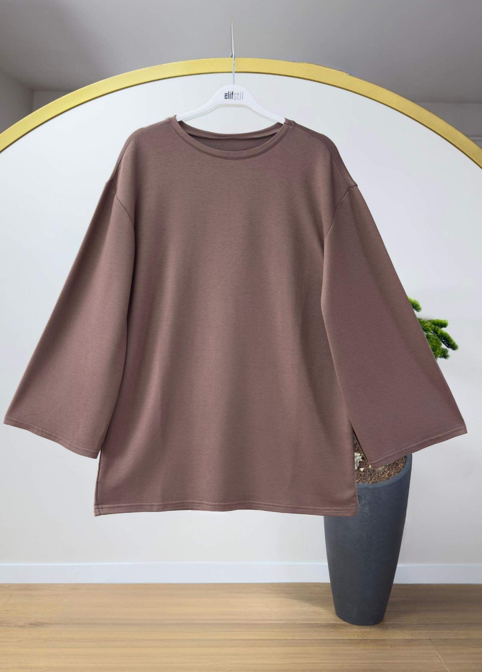 Elora Bağlamalı Sweat Kahve