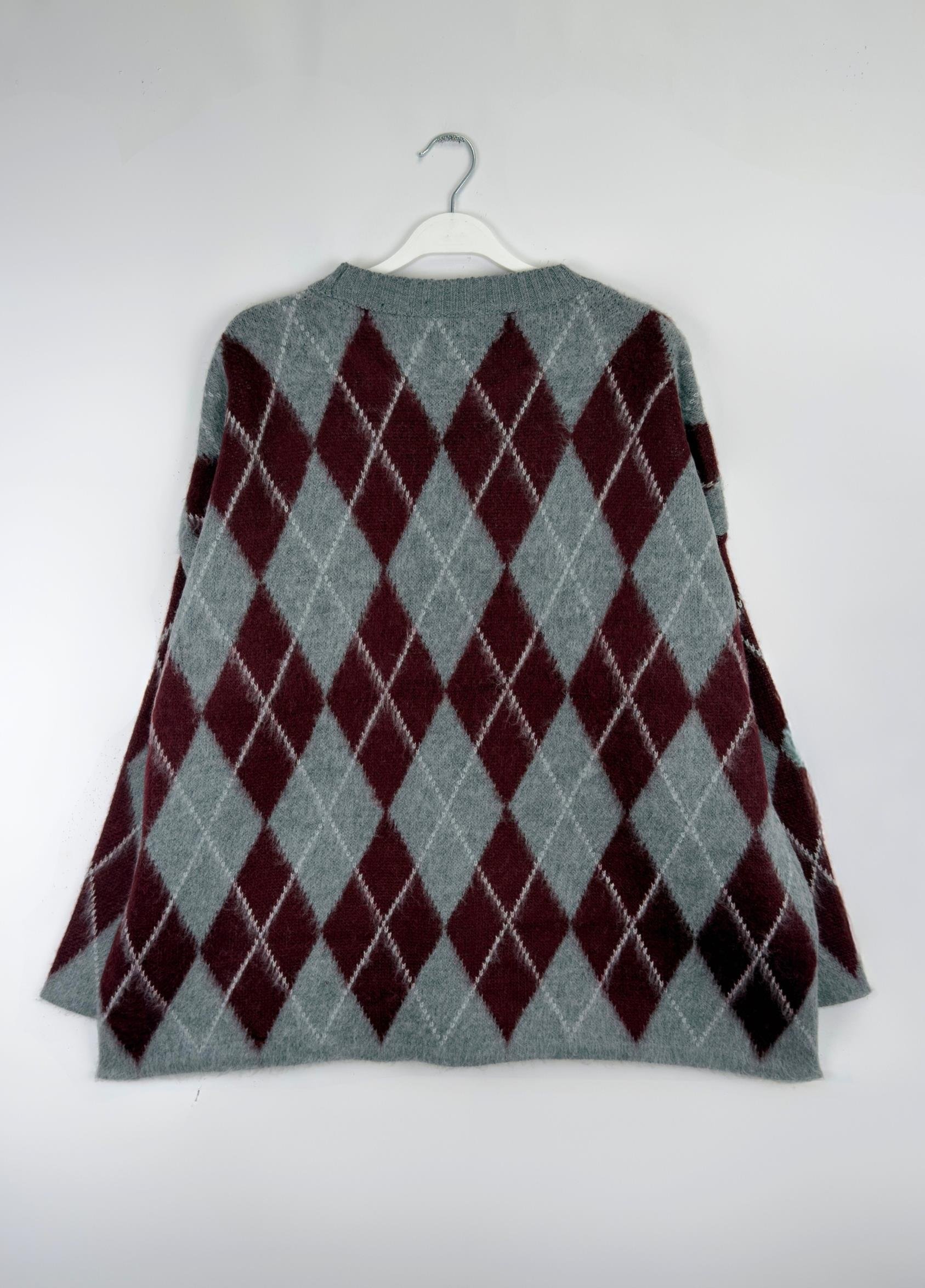 Ferona Baklava Desen Kazak Bordo