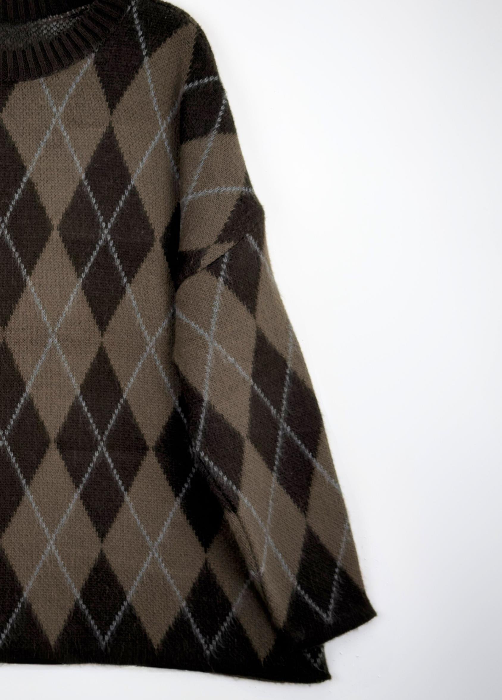 Ferona Baklava Desen Kazak Kahve