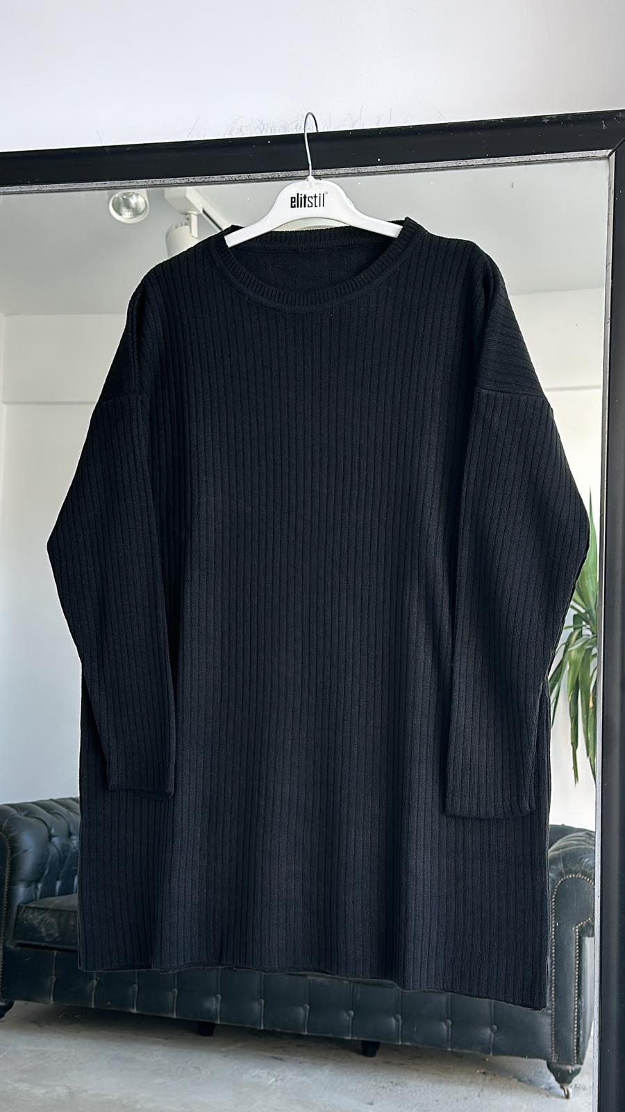 Fitilli Tunik Siyah