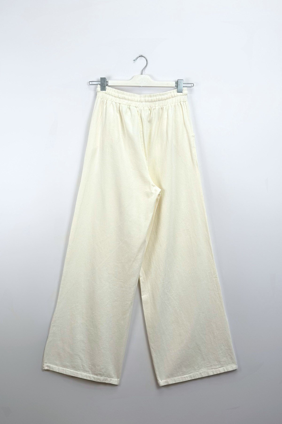 Gabardin Pantolon Ekru 