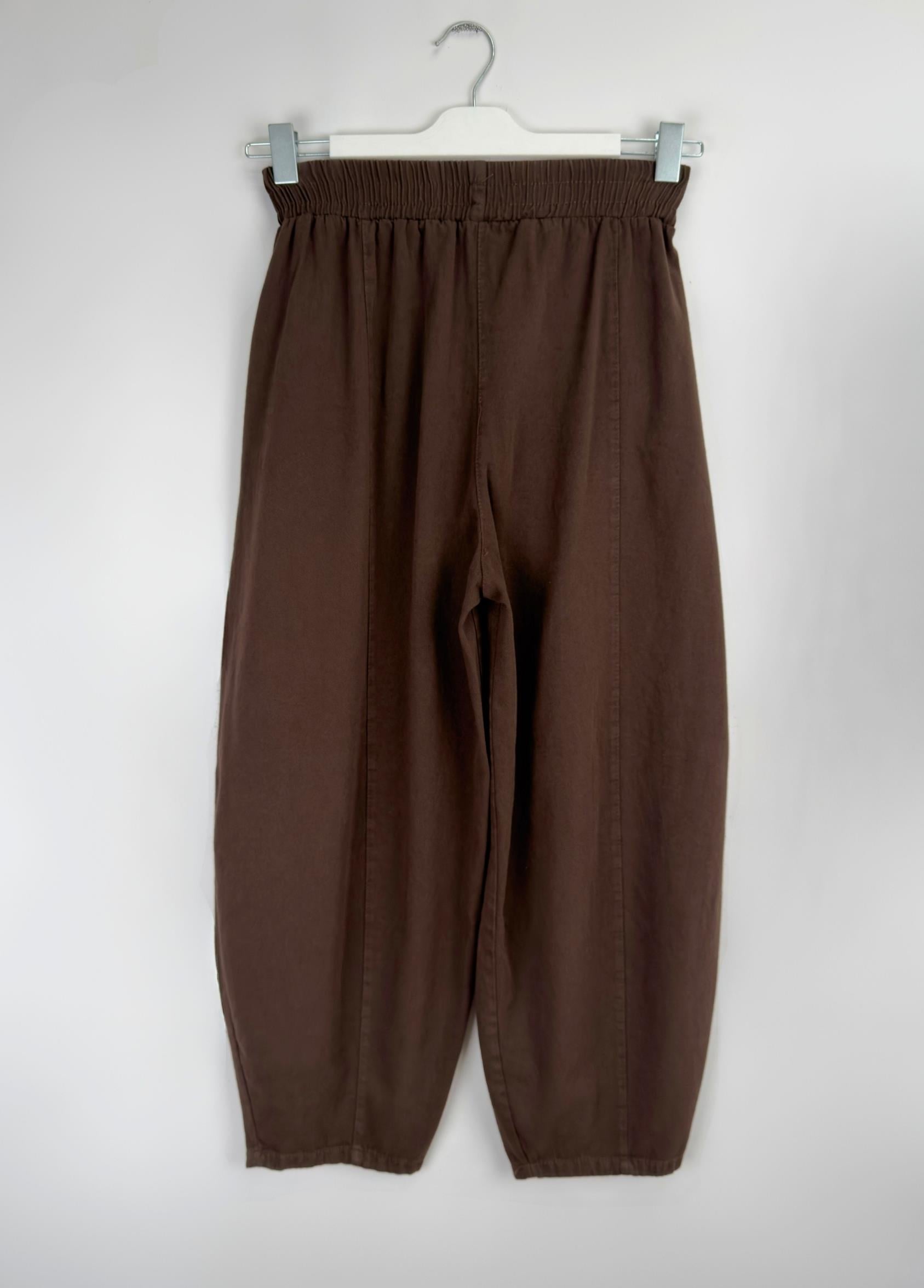 Gabardin Şalvar Pantolon Kahve