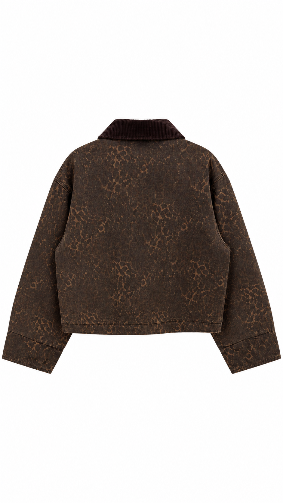 Kadife Yaka Leopar Ceket