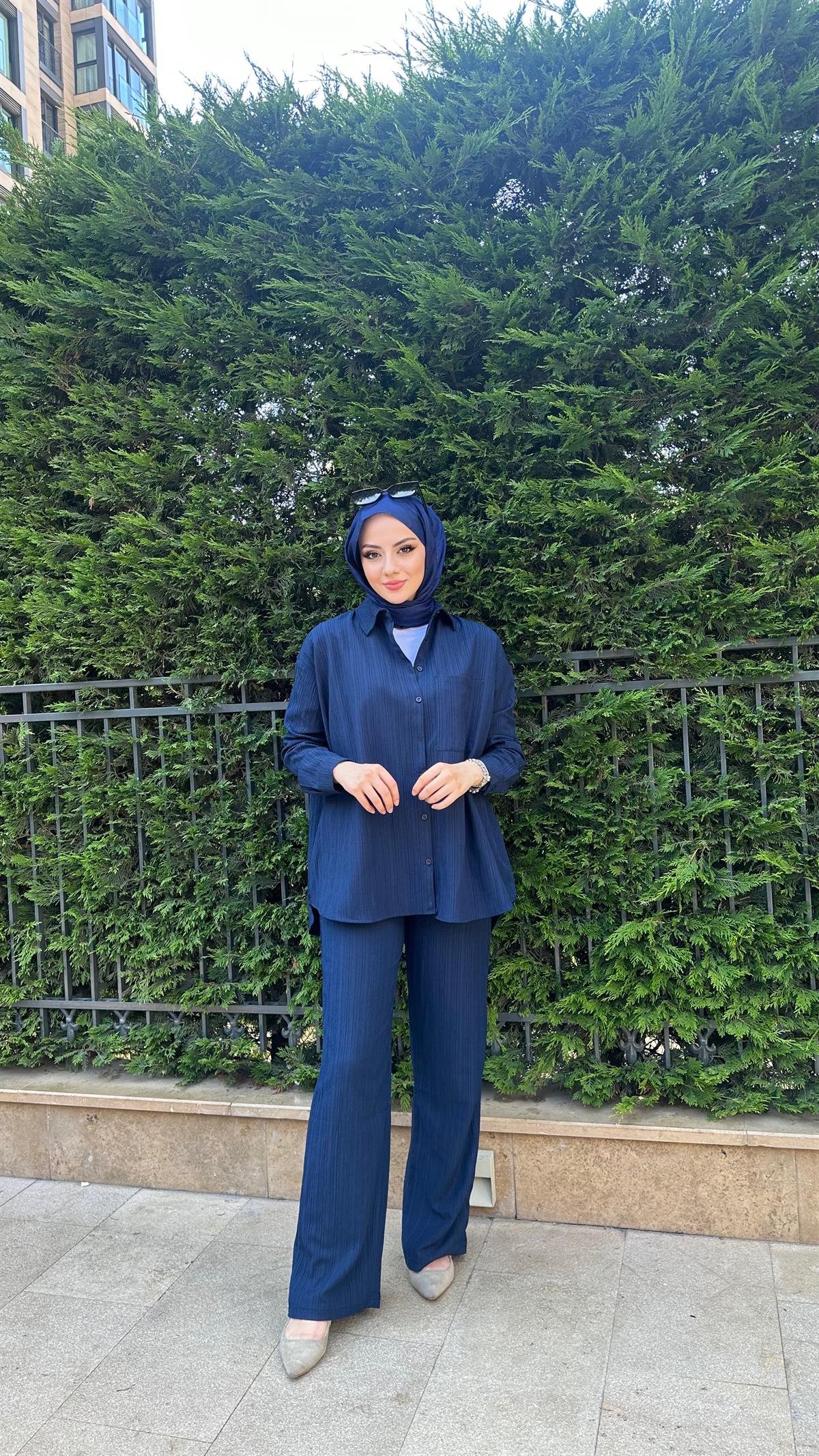 Kırınkıl Kumaş Takım Lacivert