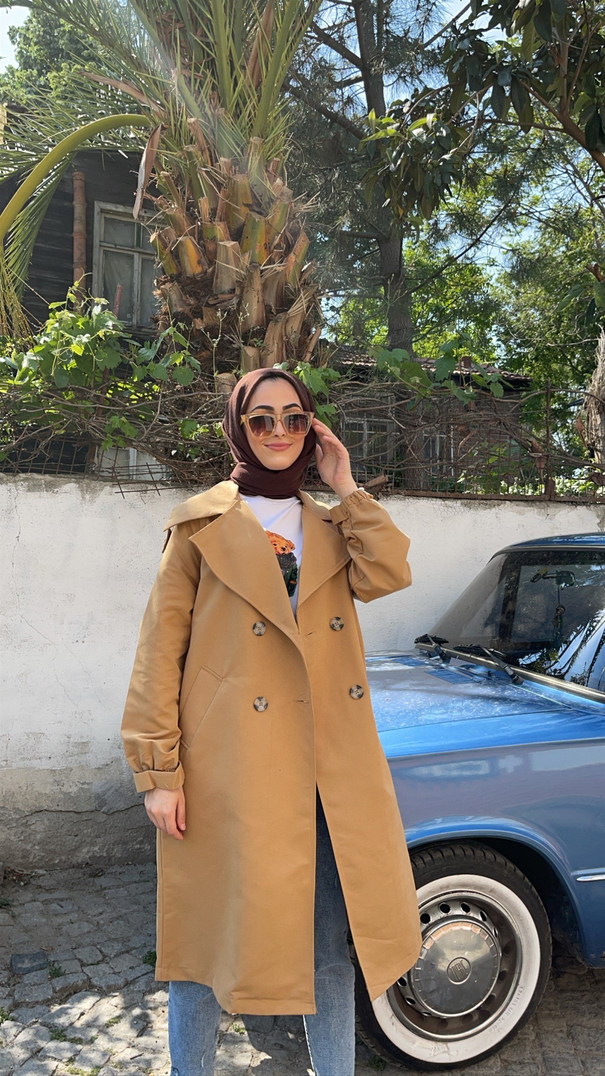 Kol Kemerli Trenç Camel