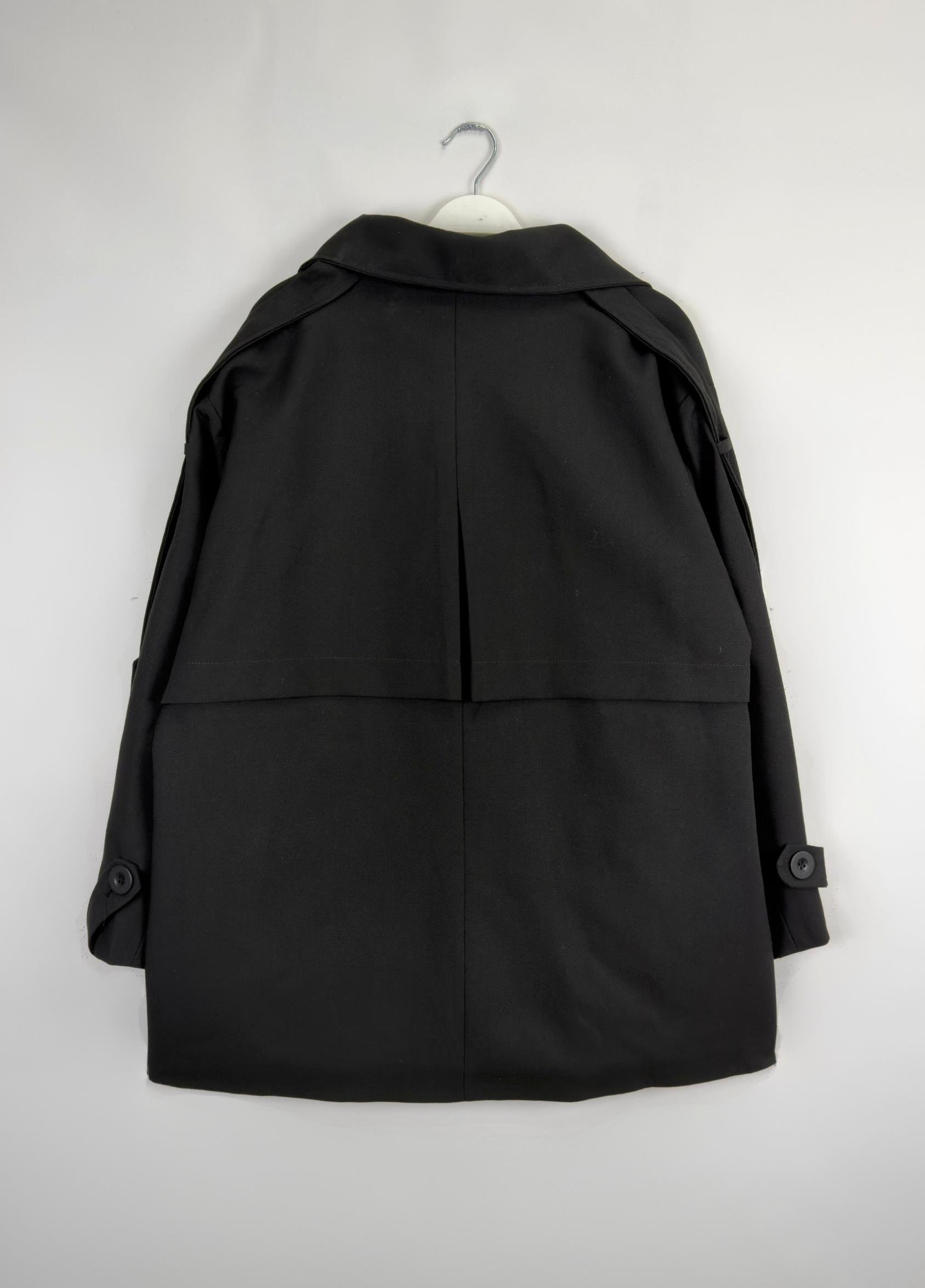 Merlina Astarlı Trenç Siyah 