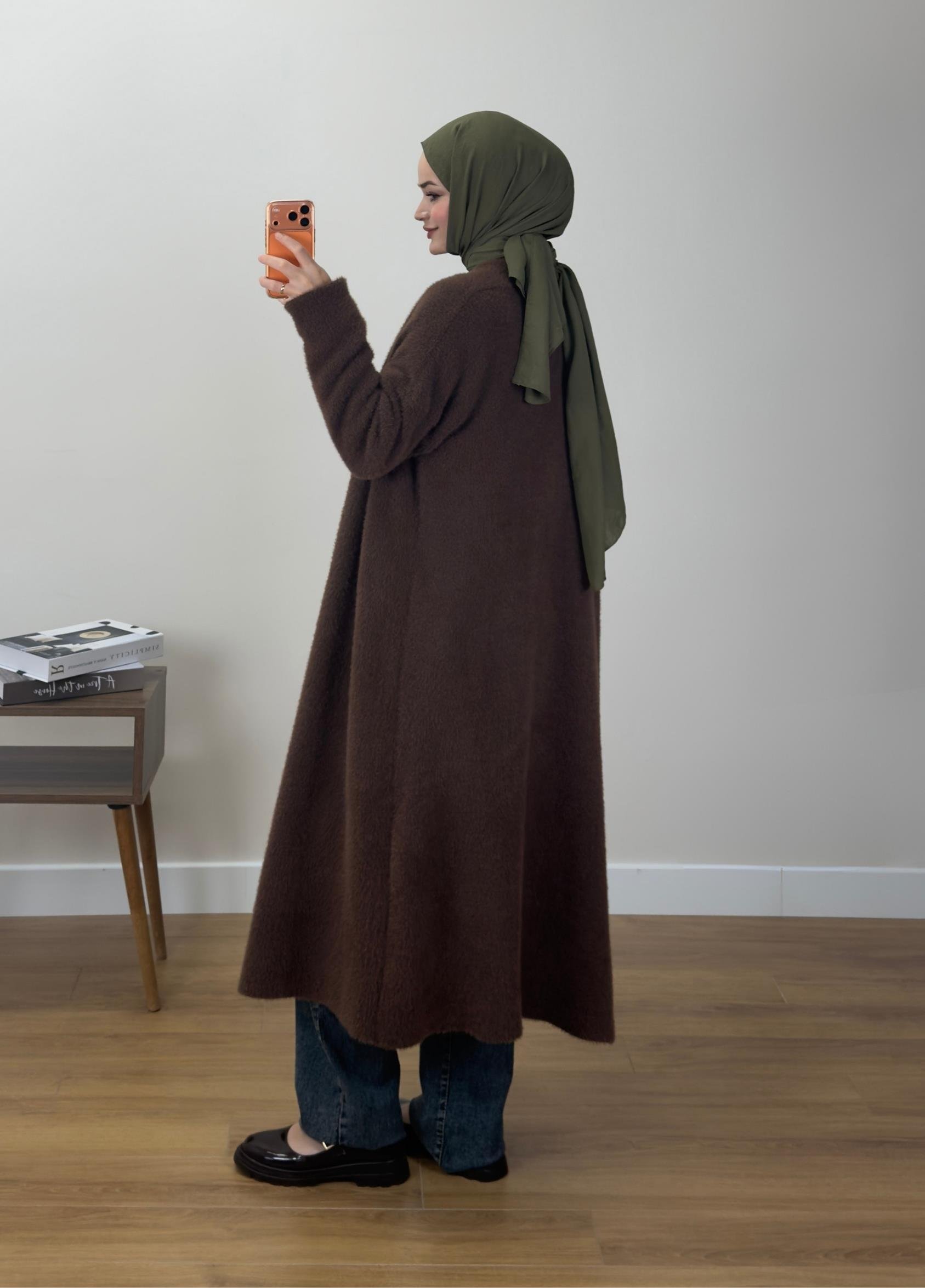 Mira Yumoş Hırka Kahve 