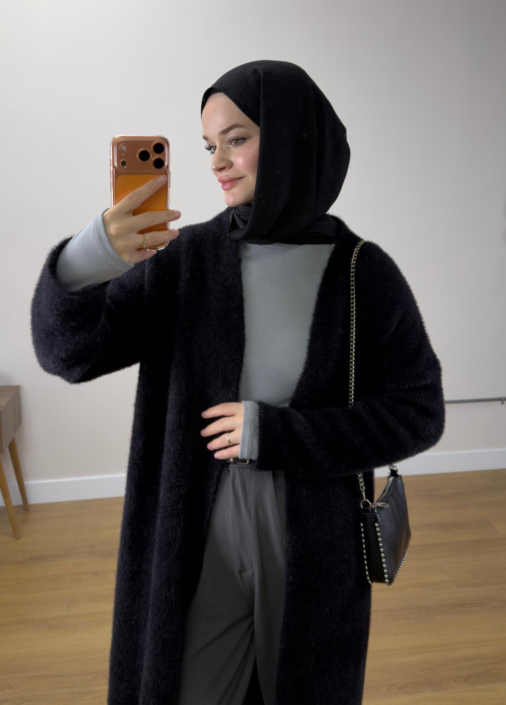 Mira Yumoş Hırka Siyah 