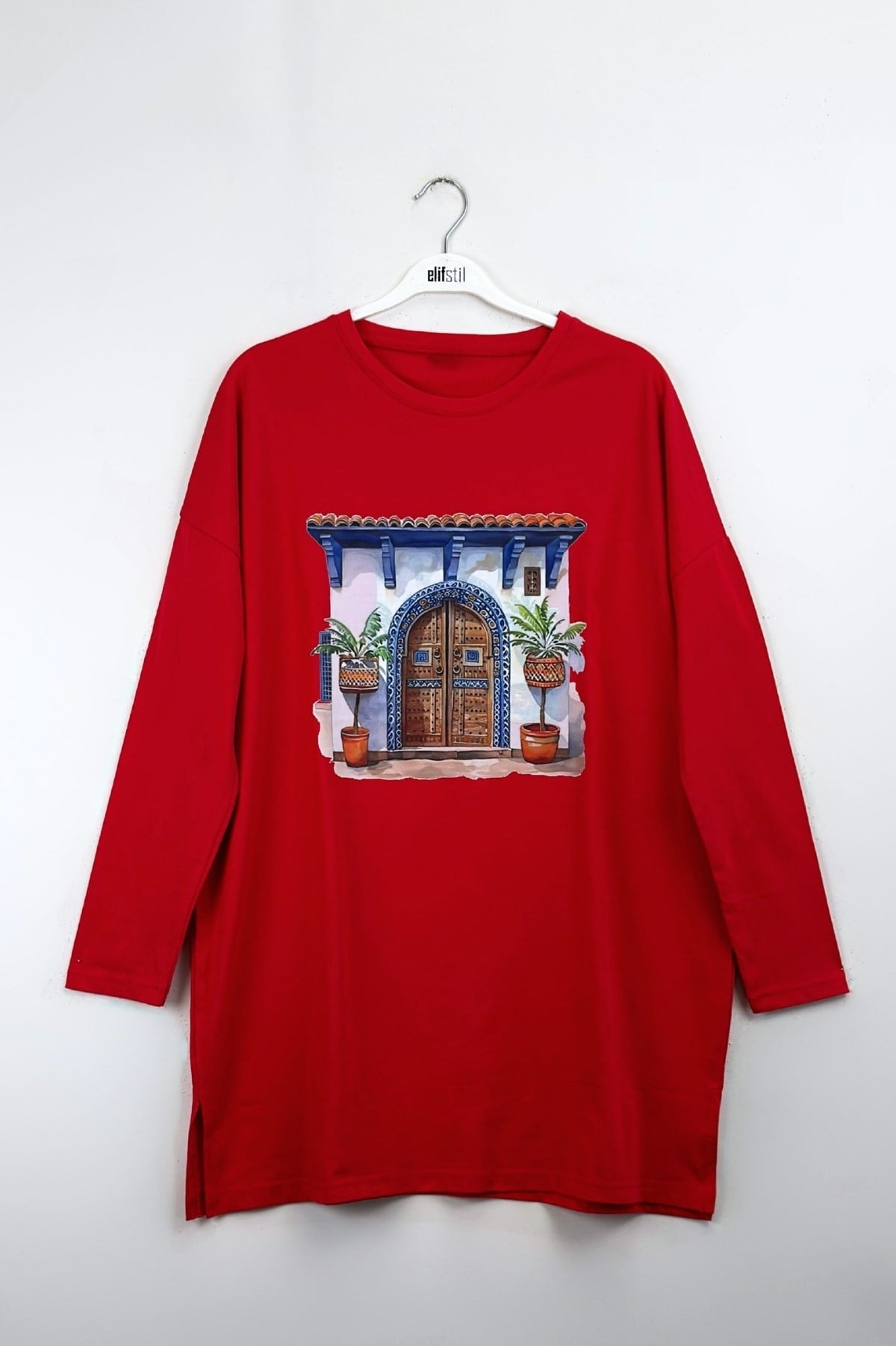 Morocco Sweatshirt Kırmızı
