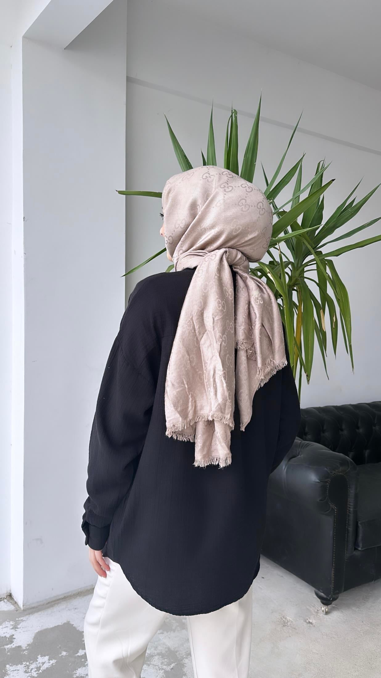 Müslin Kumaş Gömlek Siyah