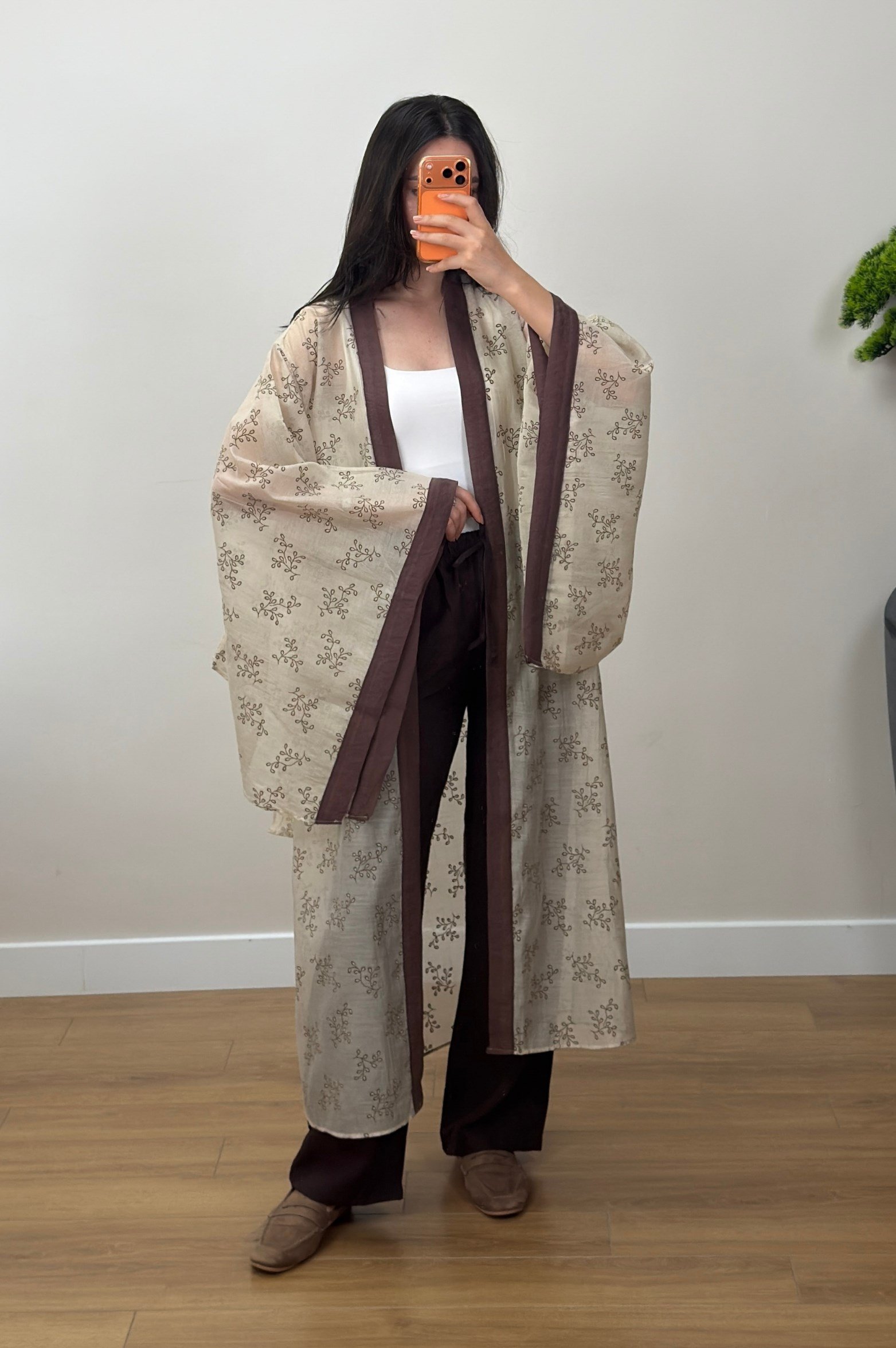 Nakış İşlemeli Kimono Taş 
