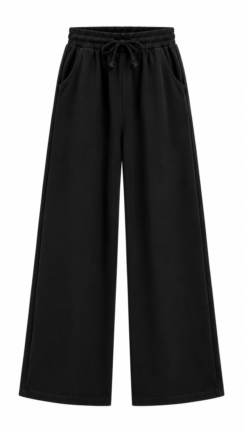 Narda Gabardin Bol Pantolon Siyah 