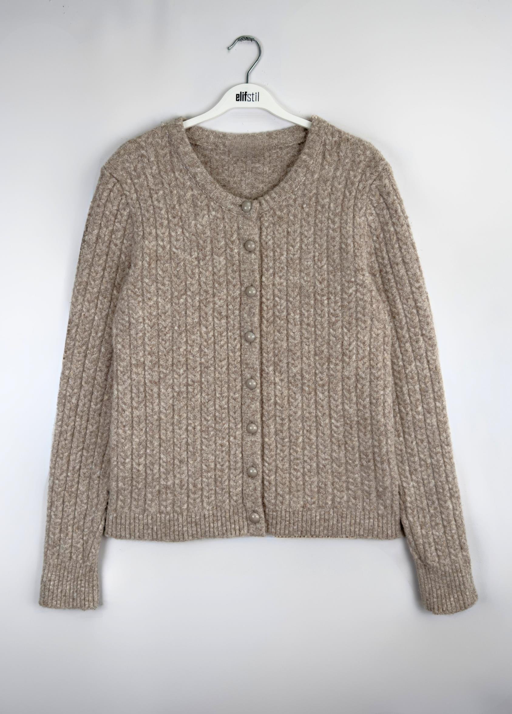 Nova Örgü Hırka Bej 