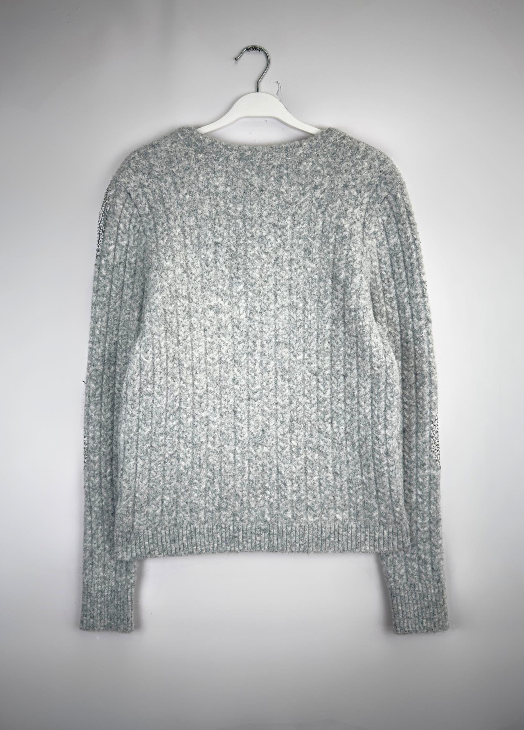 Nova Örgü Hırka Gri 