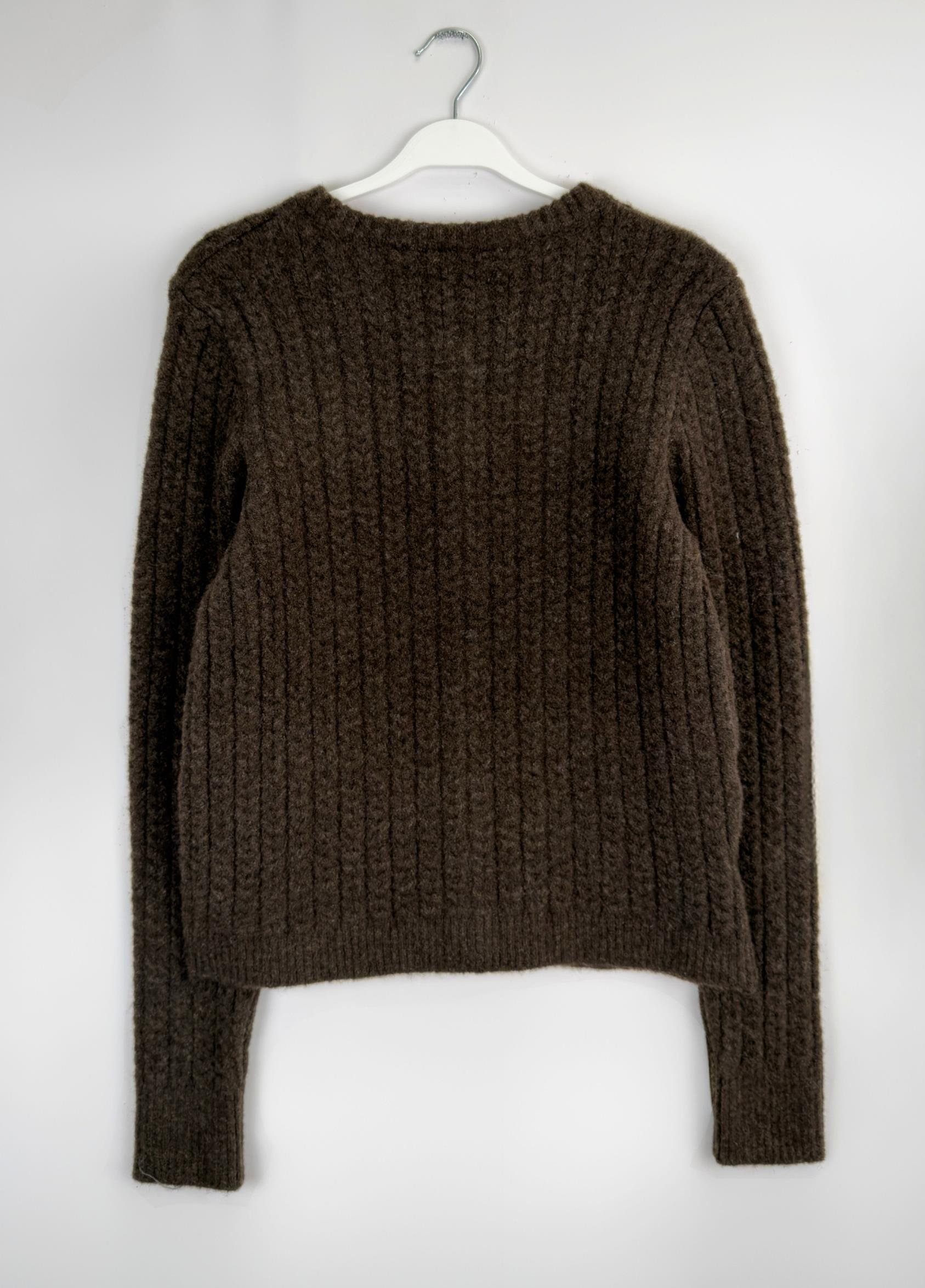 Nova Örgü Hırka Kahve 