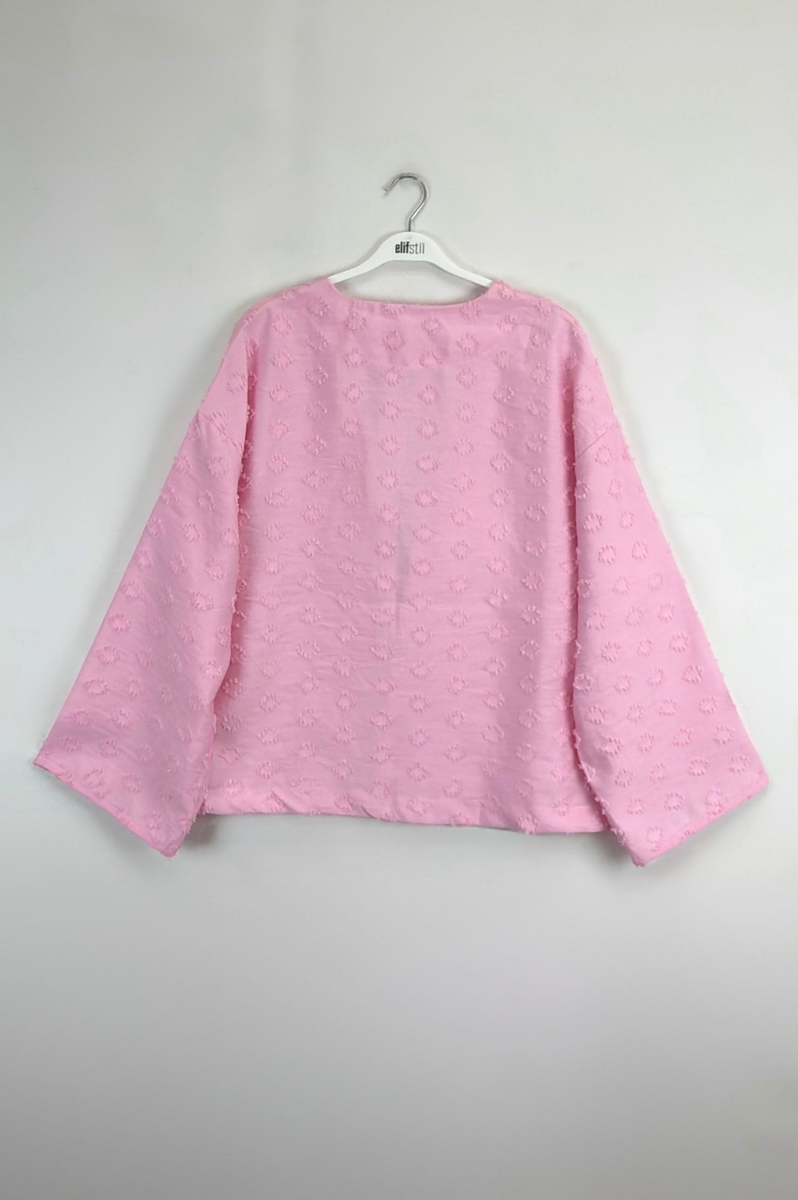 Önü Bağlamalı Kimono Pembe 