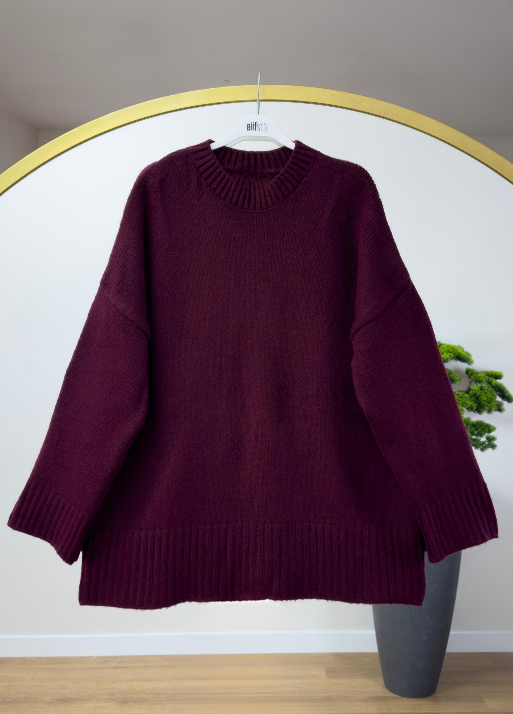 Oversize Kazak Bordo