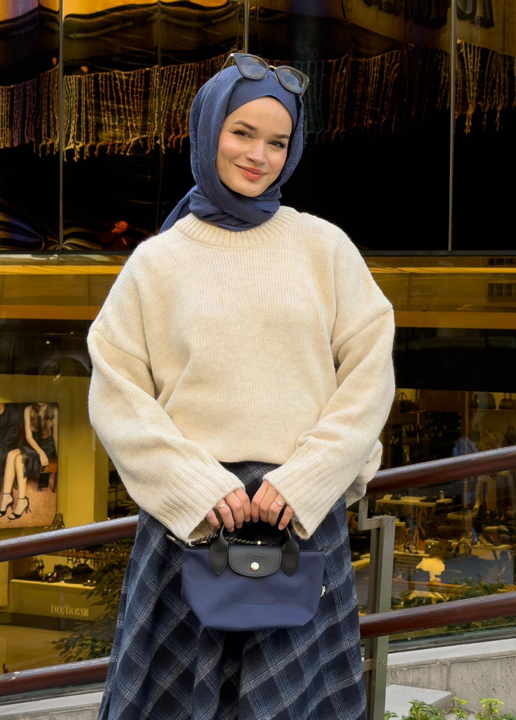 Oversize Kazak Ekru
