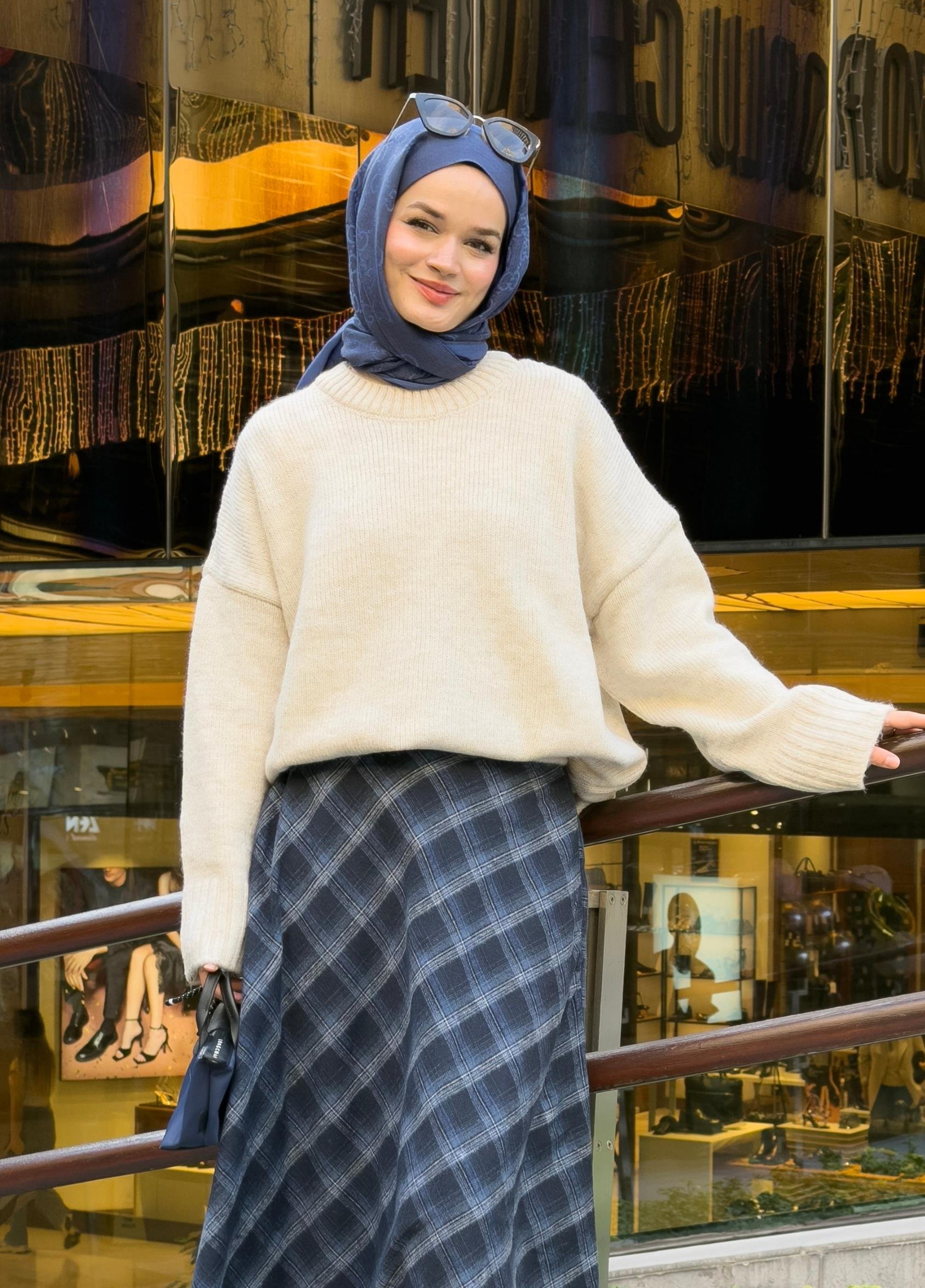 Oversize Kazak Ekru