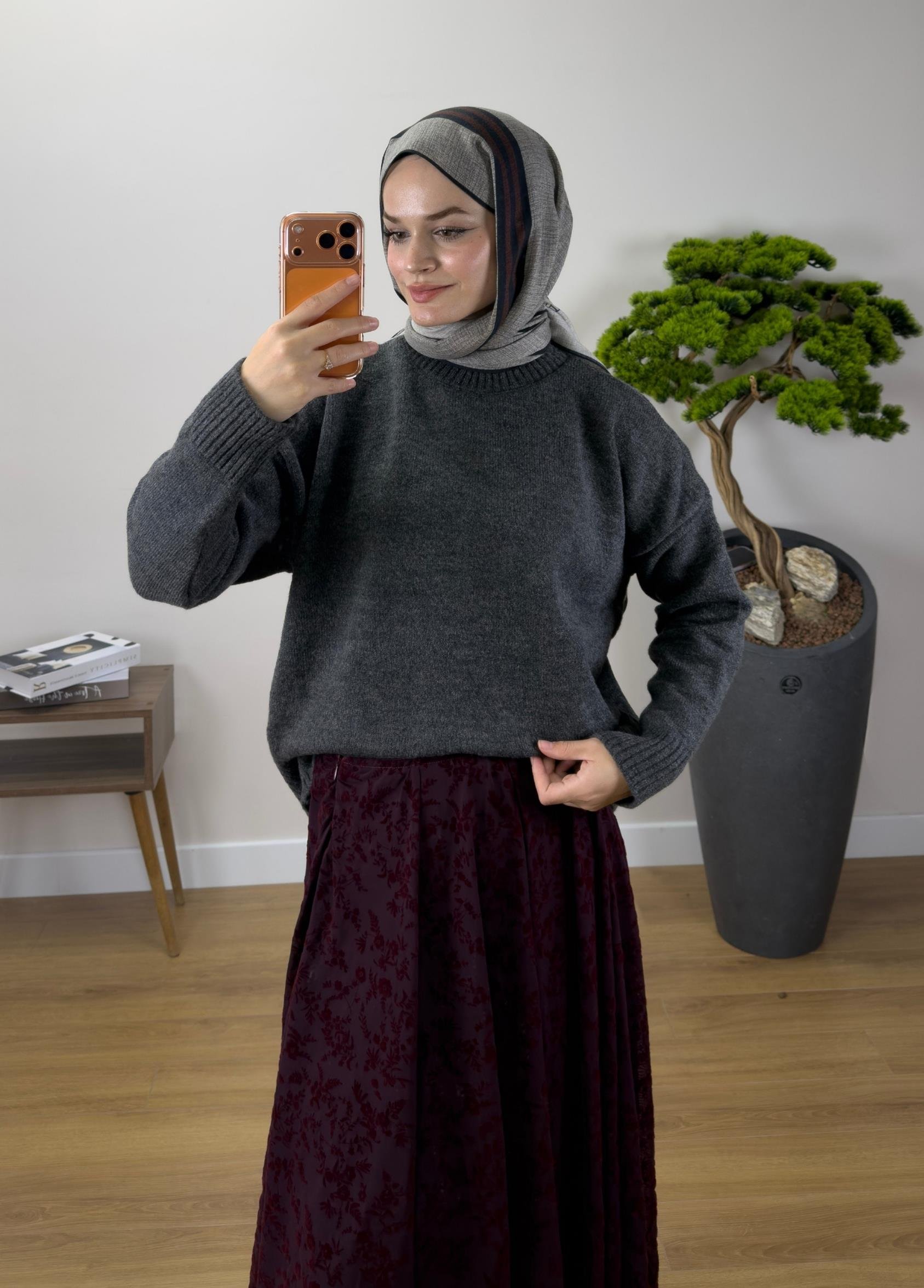 Oversize Kazak Füme  