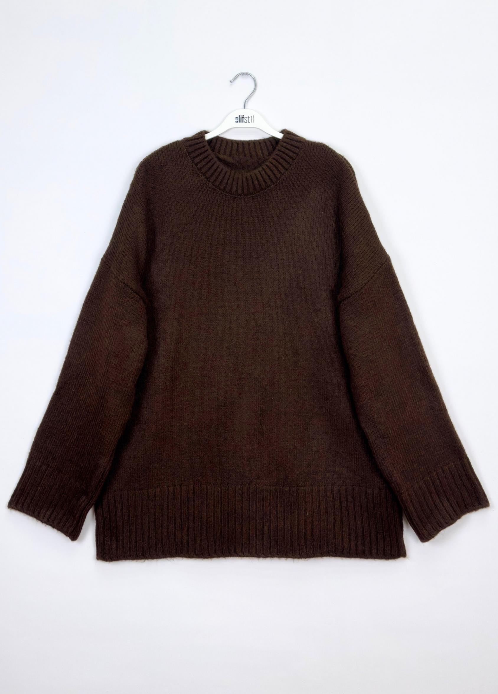 Oversize Kazak Kahve 