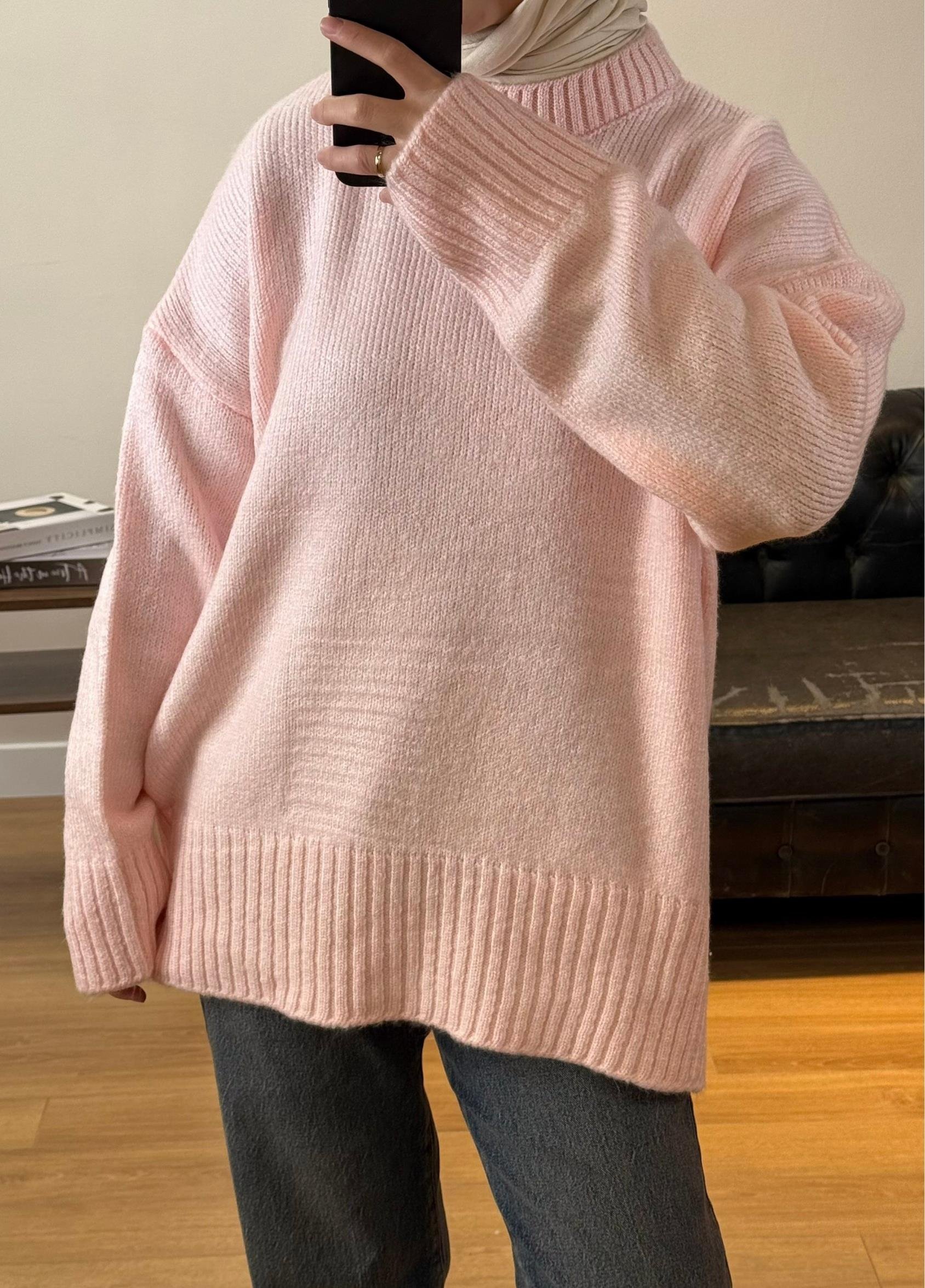 Oversize Kazak Pembe 