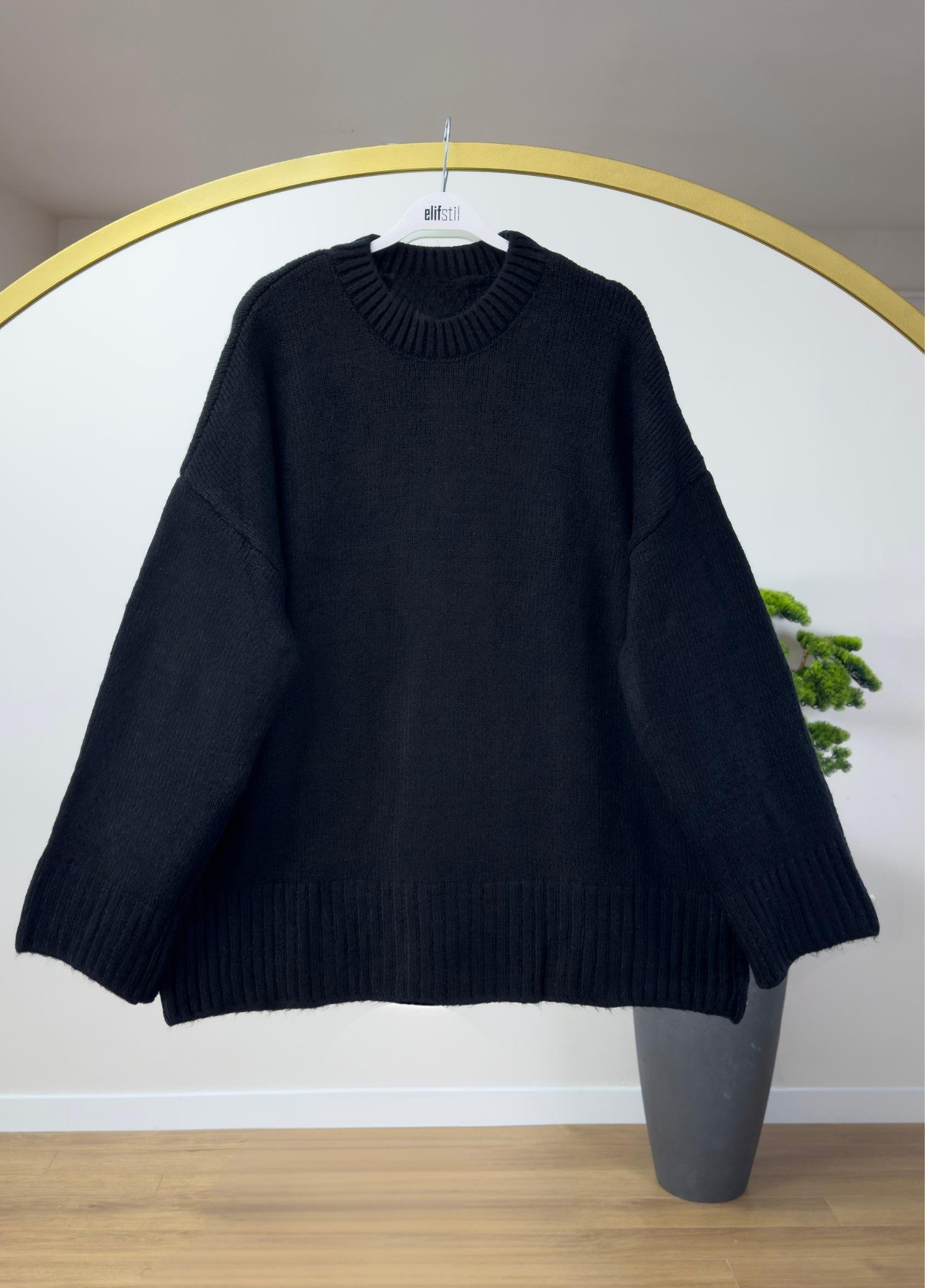 Oversize Kazak Siyah 