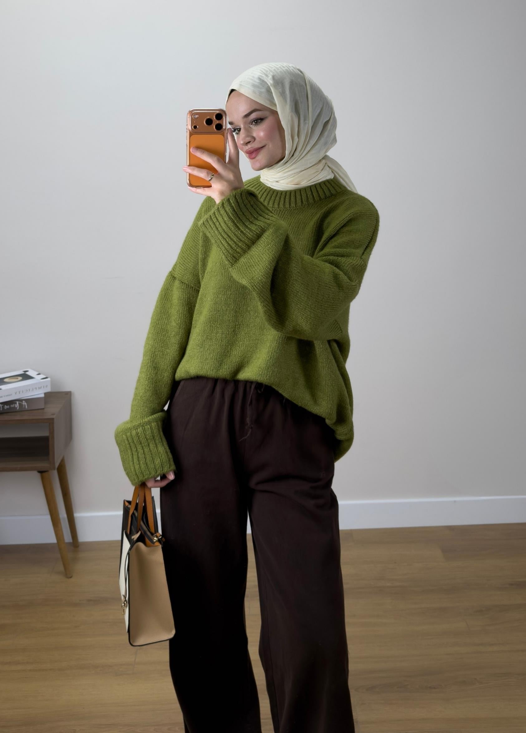 Oversize Kazak Yeşil  
