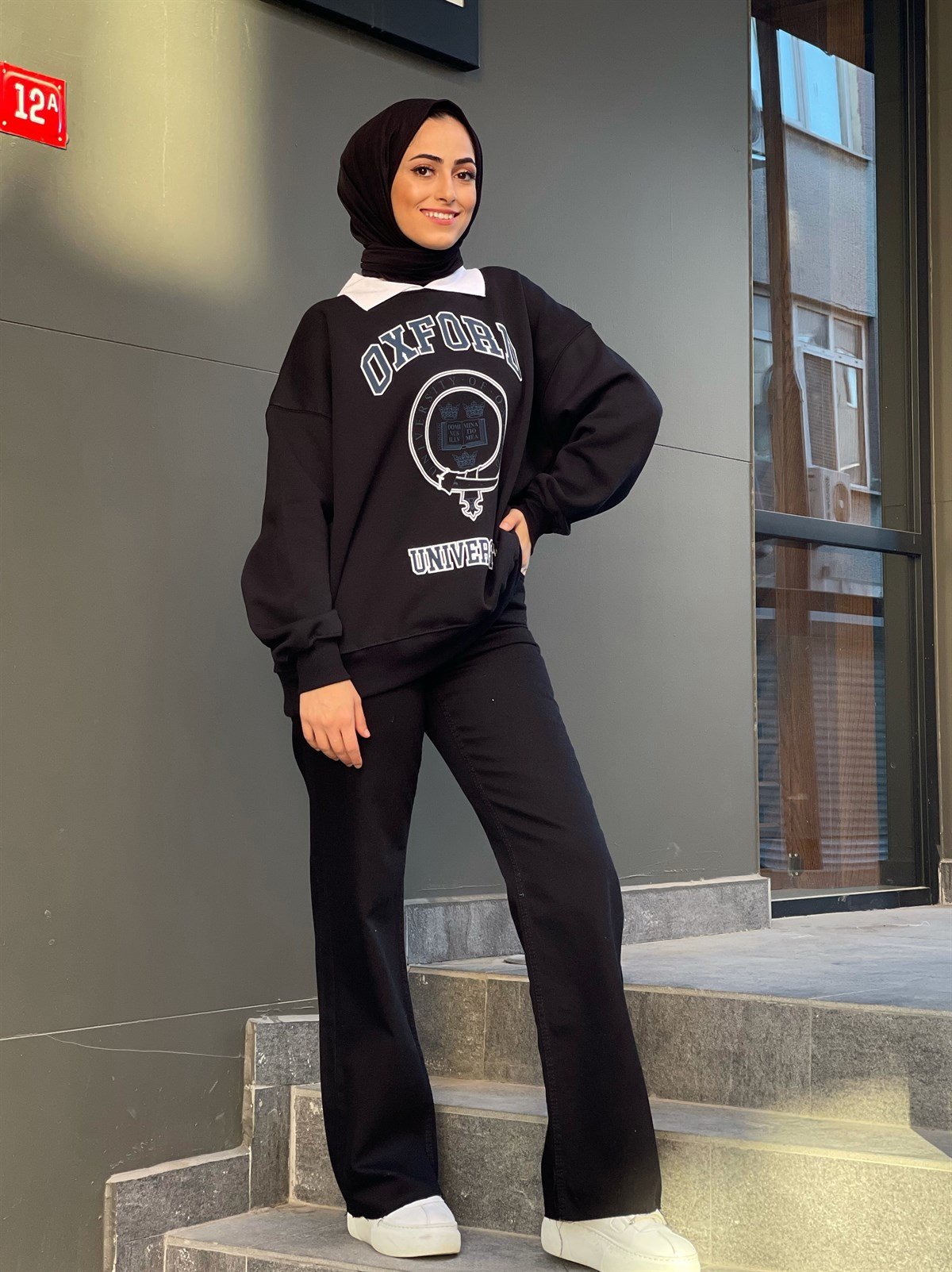 Oxford Sweat Siyah
