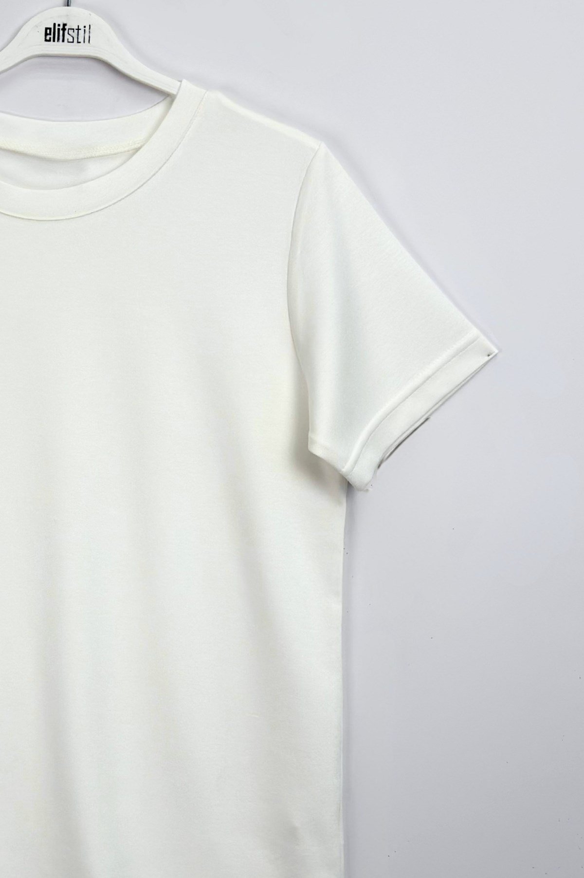 Oys Basıc Tshirt Ekru 