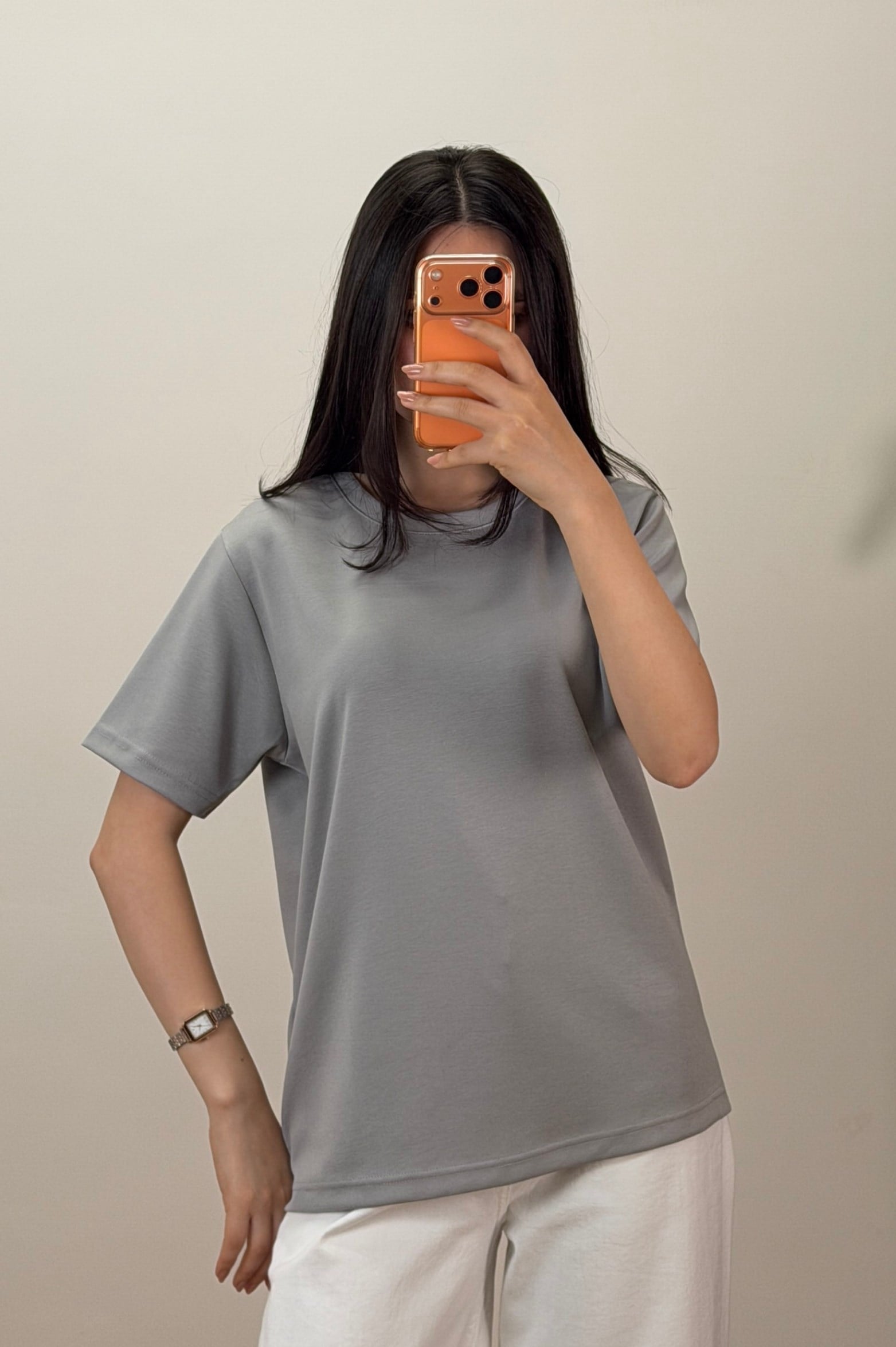Oys Basıc Tshirt Nardo Gri 